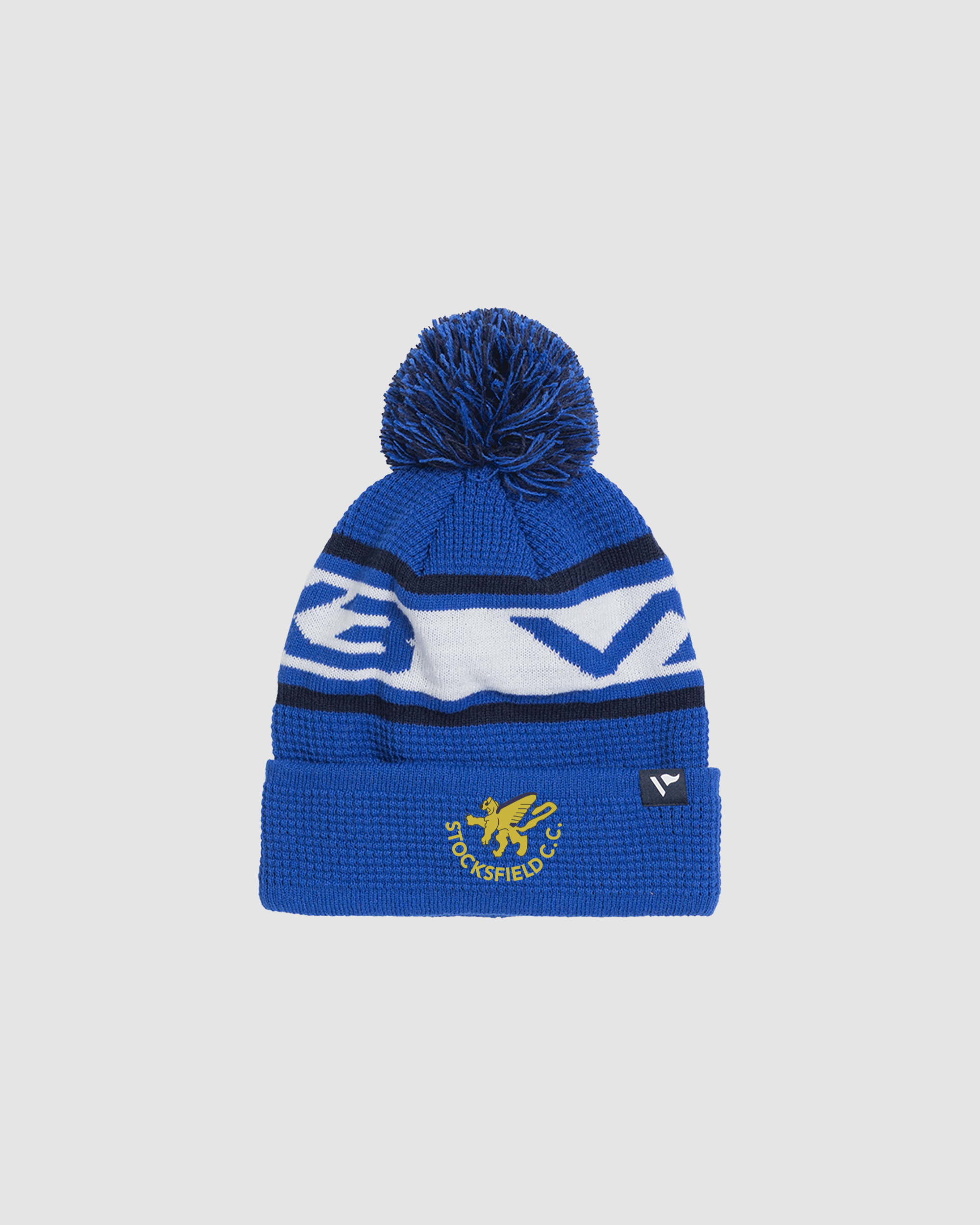 Stocksfield Cricket Club Waffle Knit Bobble Hat -