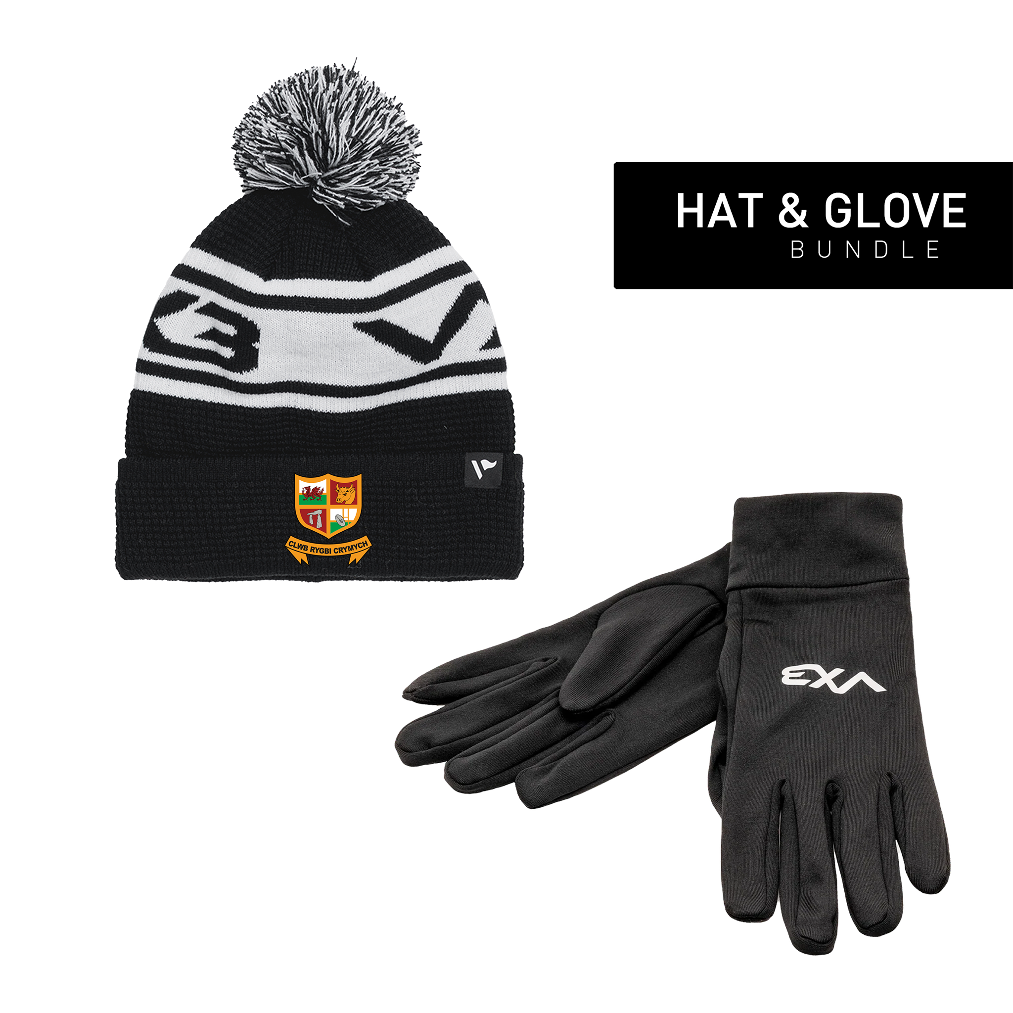 Clwb Rygbi Crymych Hat & Glove Bundle