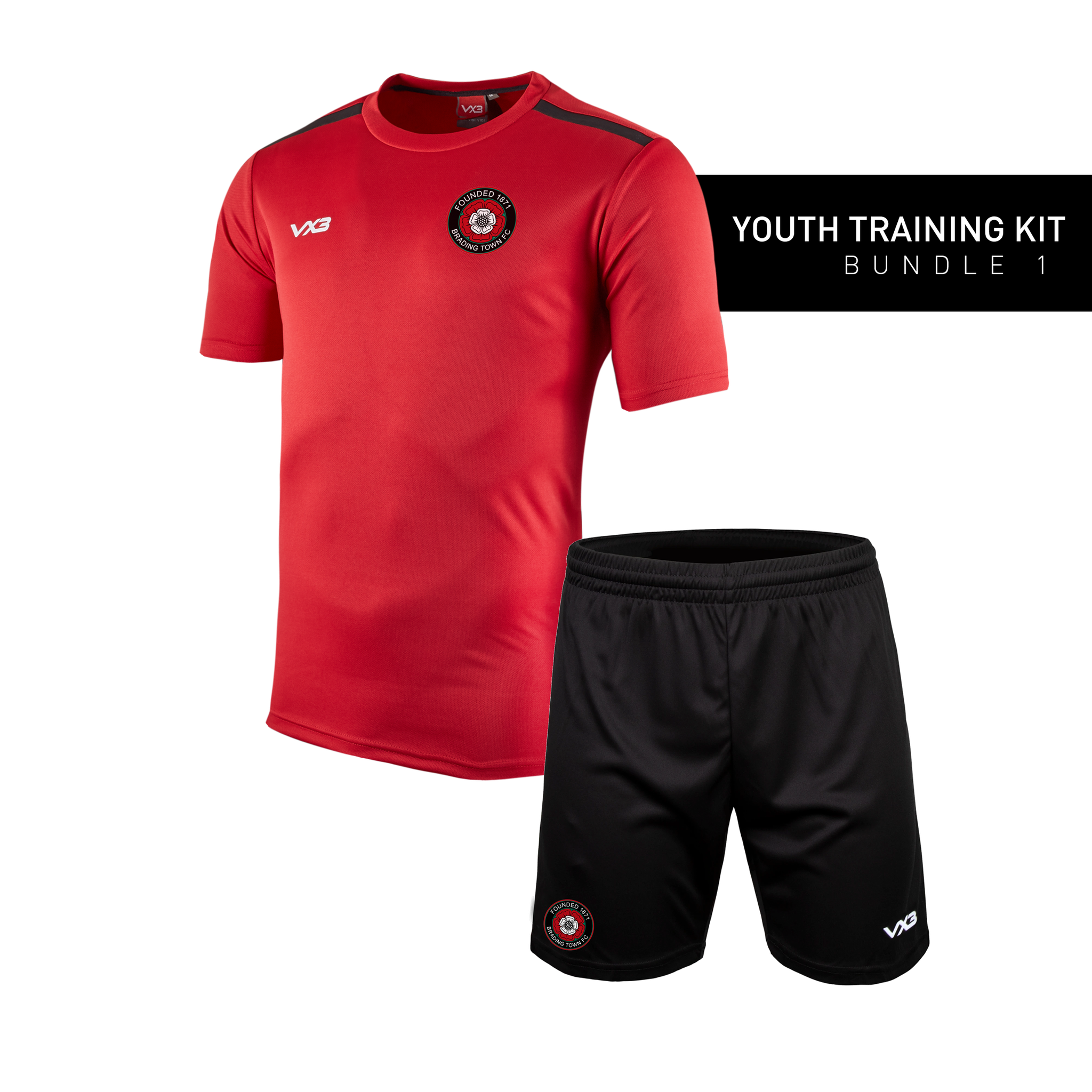 Brading Town FC Youth Training Kit Bundle 1