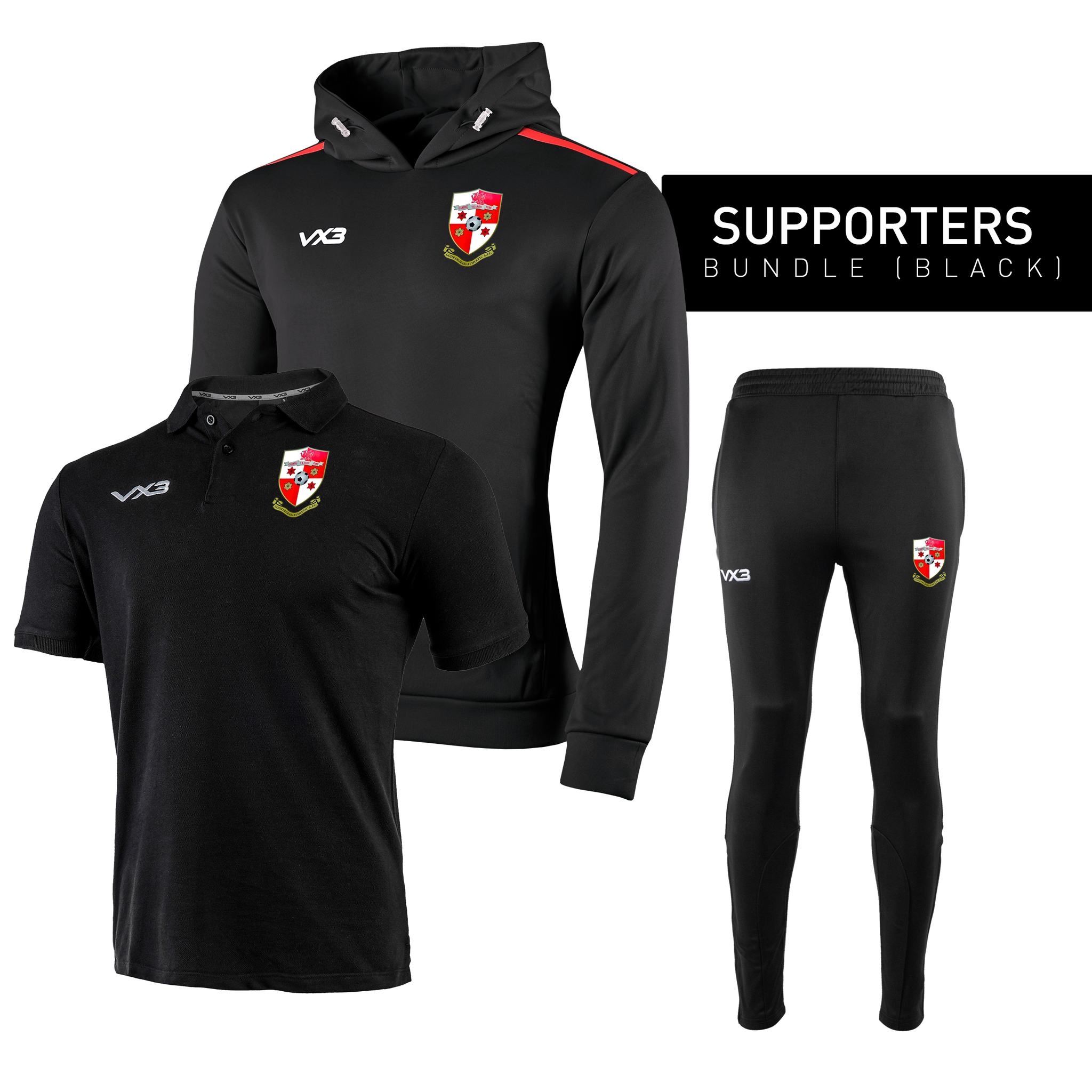 Godrergraig Athletic AFC - Supporters Bundle (Black)
