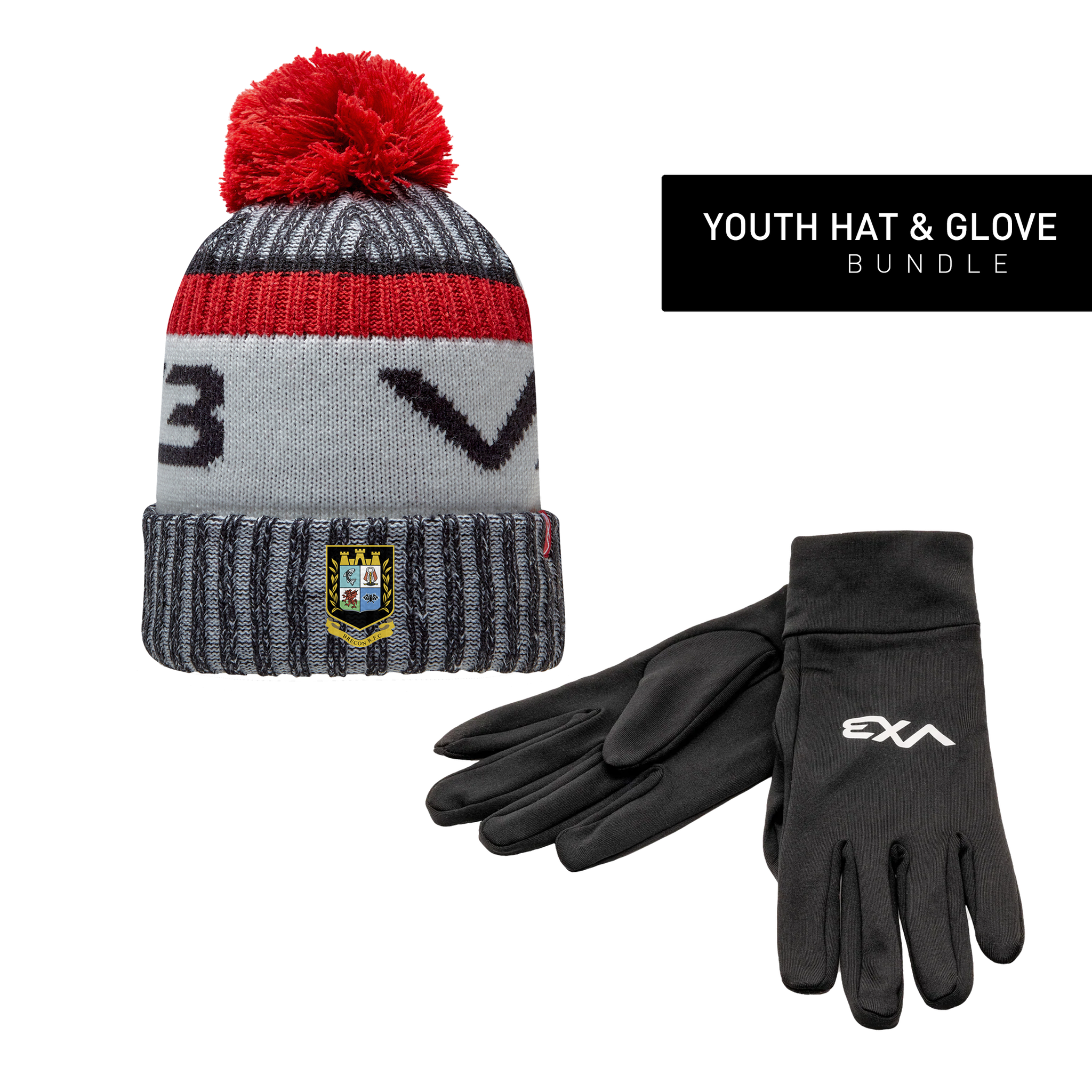 Brecon RFC Youth Hat & Glove Bundle