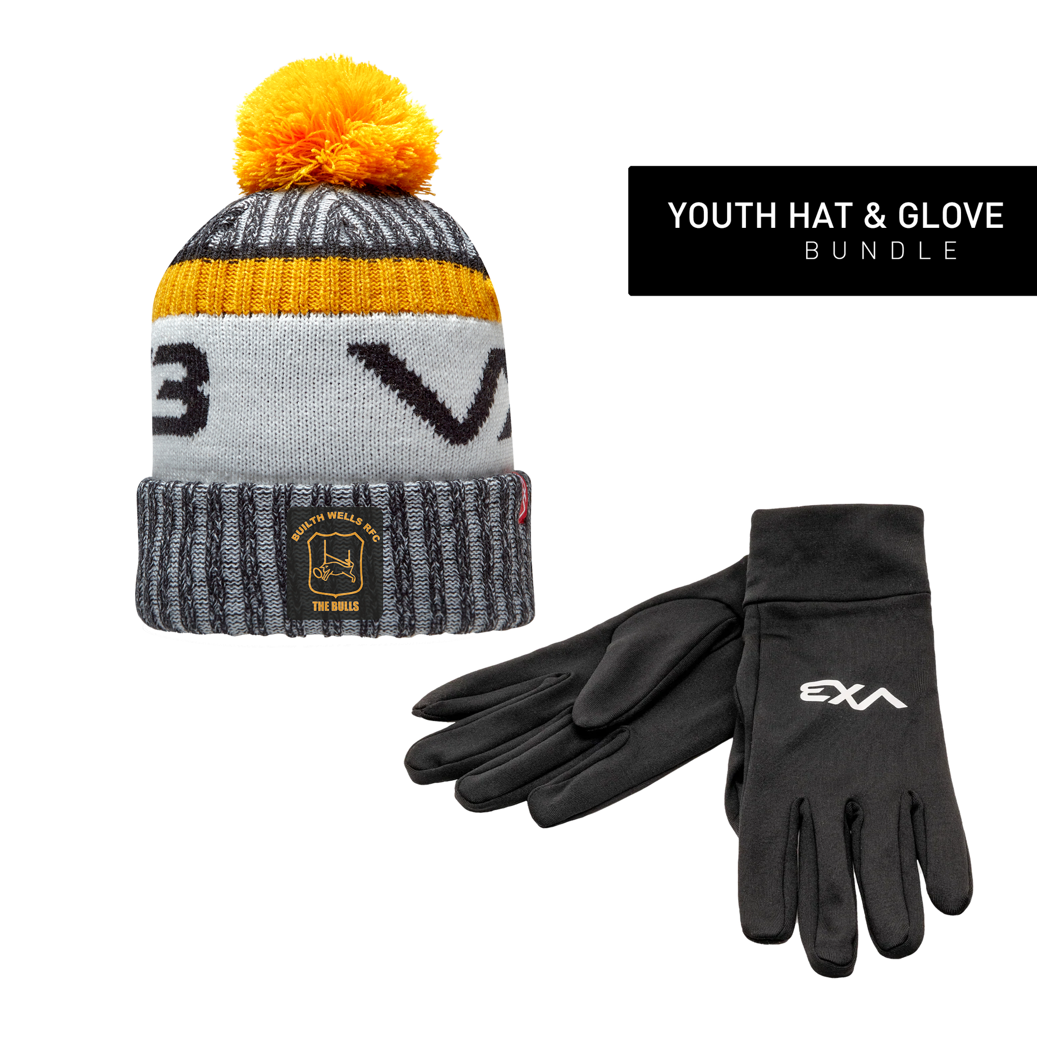 Builth Wells RFC Youth Hat & Glove Bundle