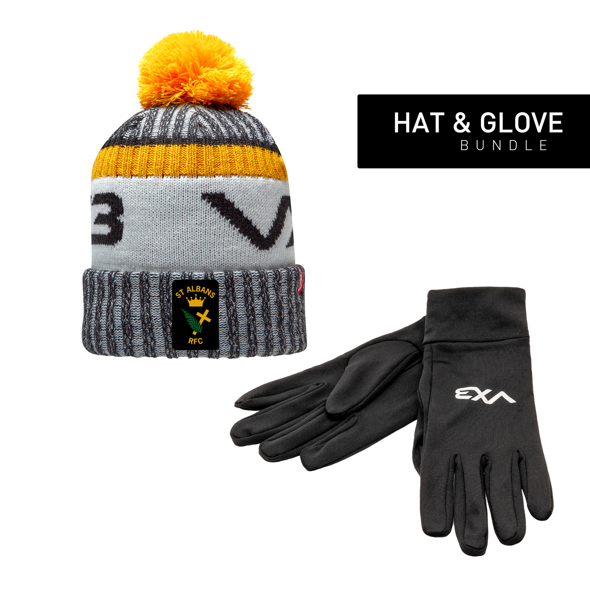 St Albans RFC Hat & Glove Bundle