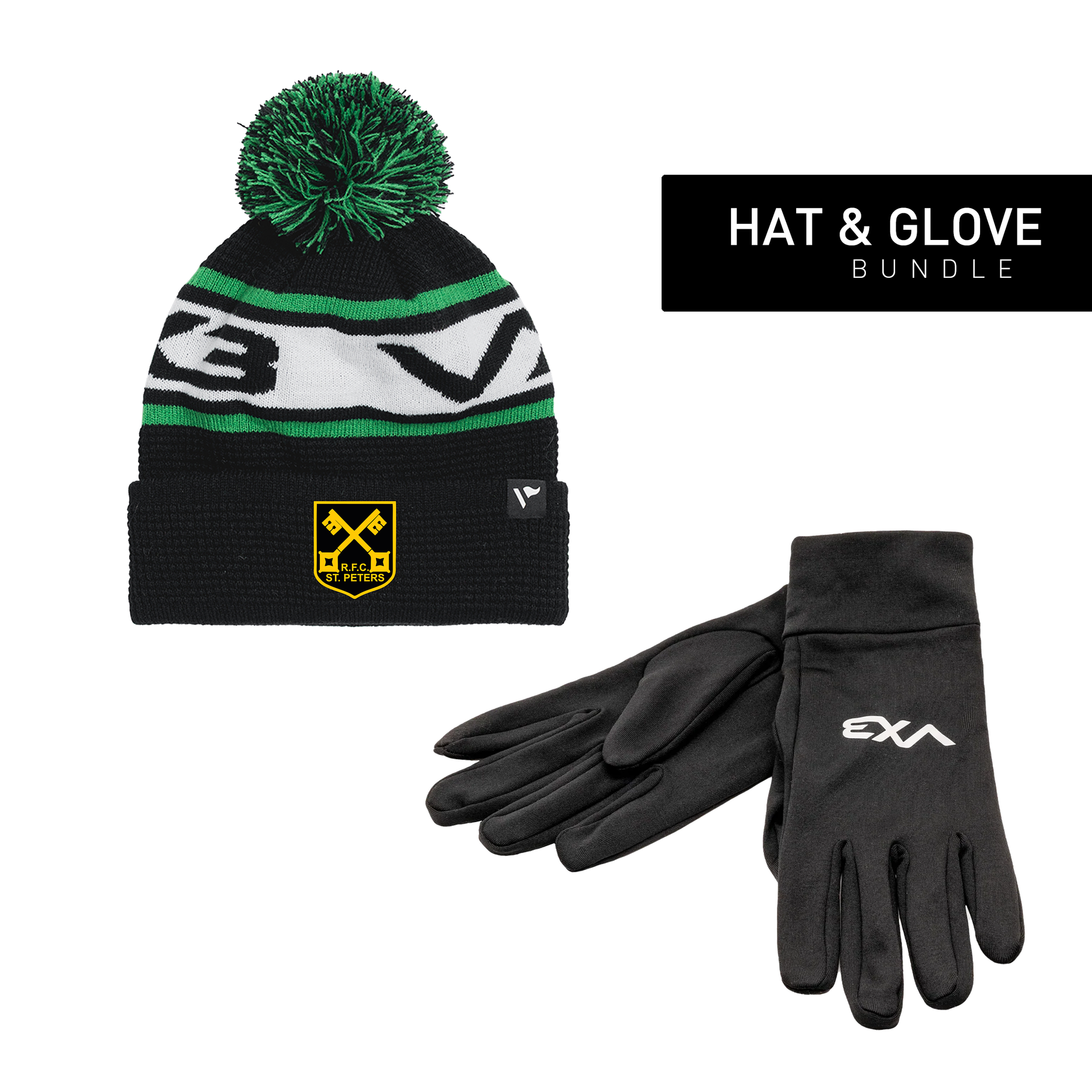 St Peters RFC Hat & Glove Bundle