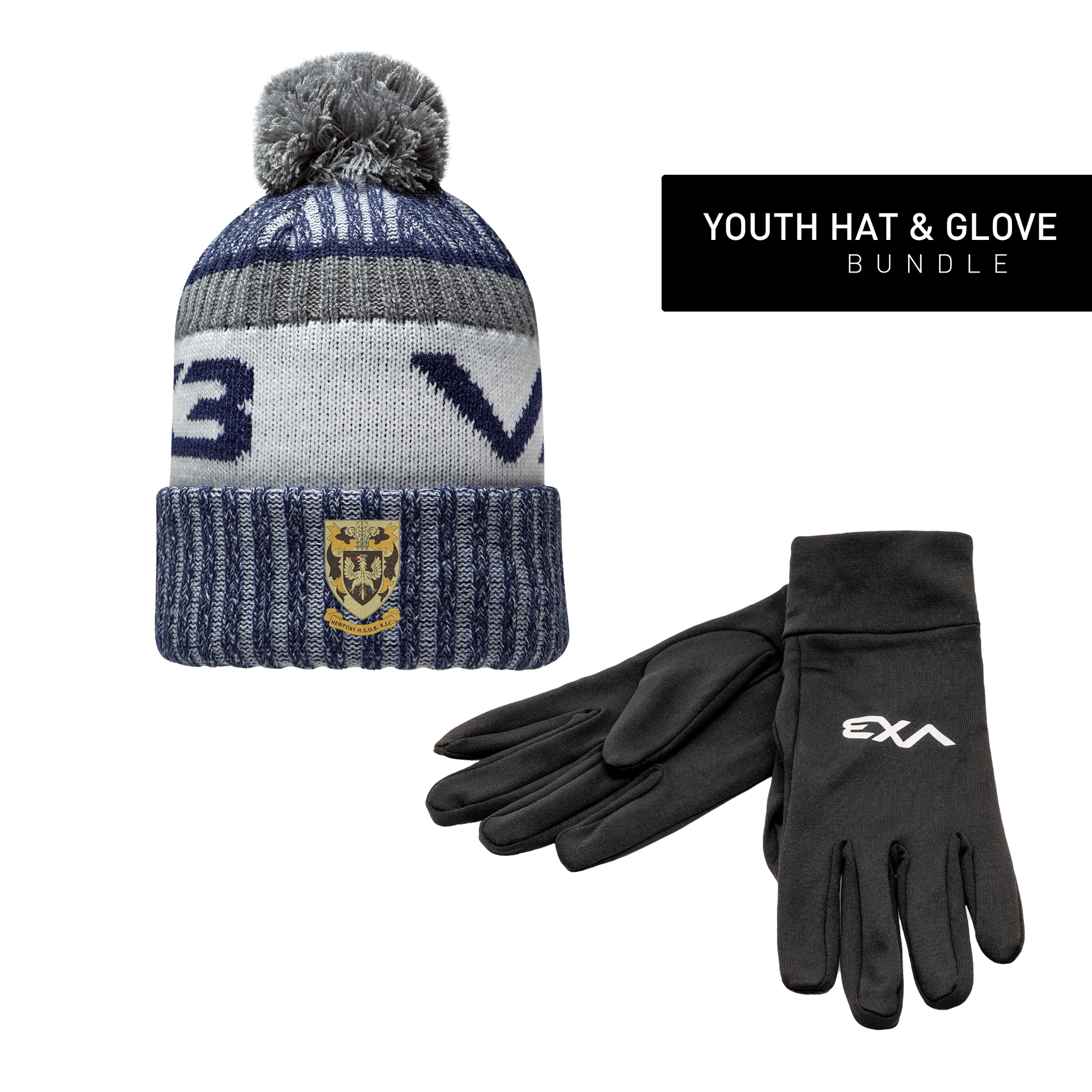 NHSOB RFC Youth Hat & Glove Bundle