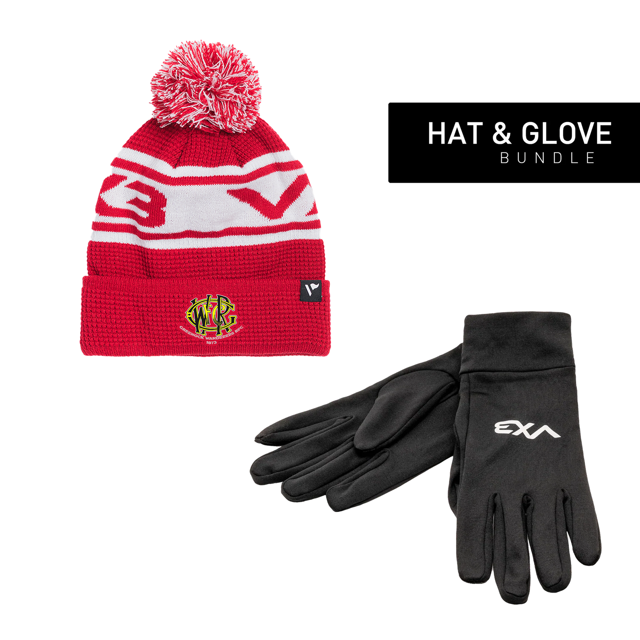 Greenock Wanderers RFC - Hat & Glove Bundle