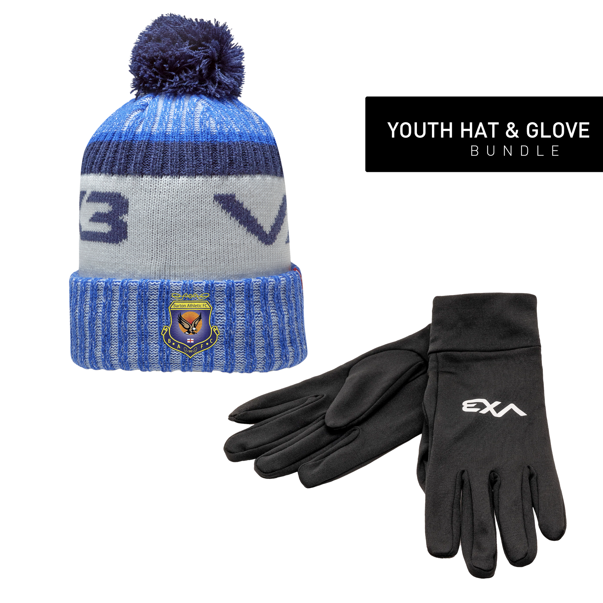 Barton Athletic FC Youth Hat & Glove Bundle