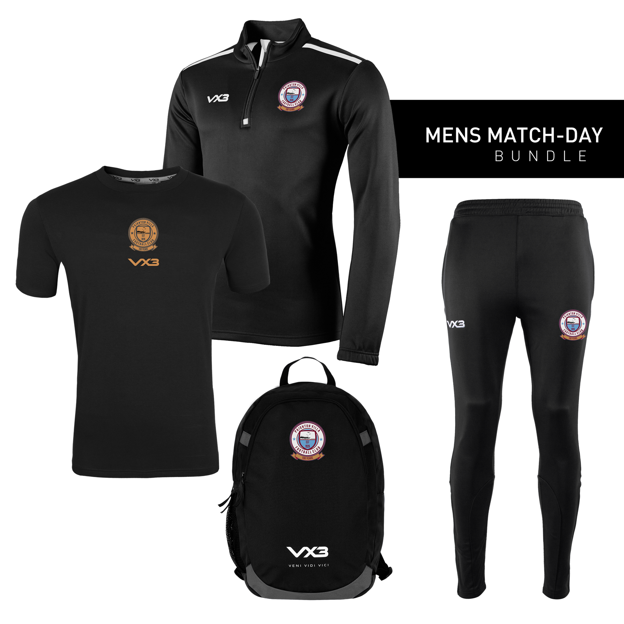 Paignton Villa FC Anniversary Men's Match-Day Bundle
