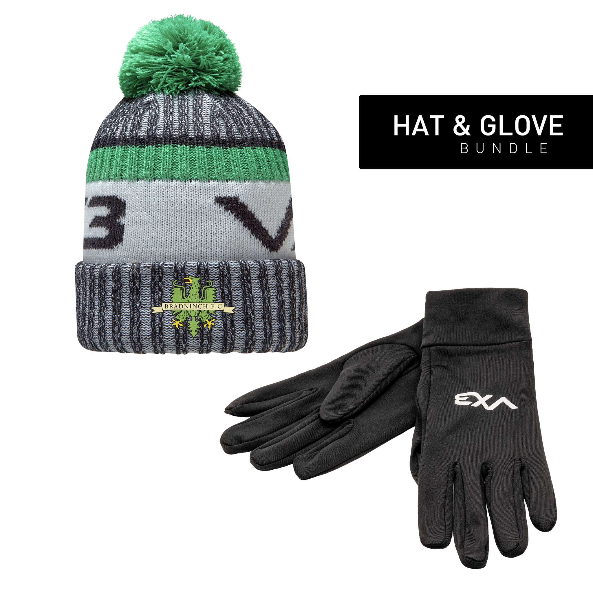 Bradninch FC Hat & Glove Bundle