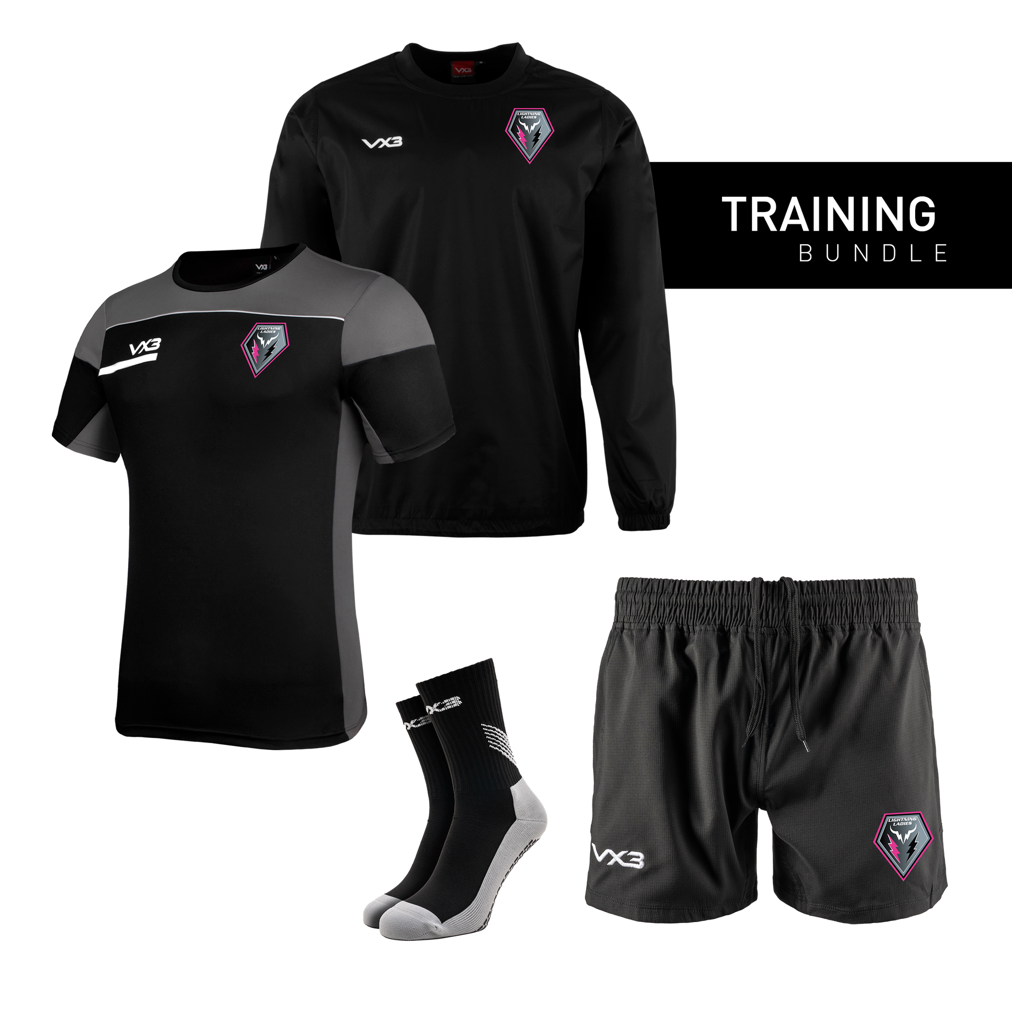 Lightning Ladies Training Bundle (Youth Socks)