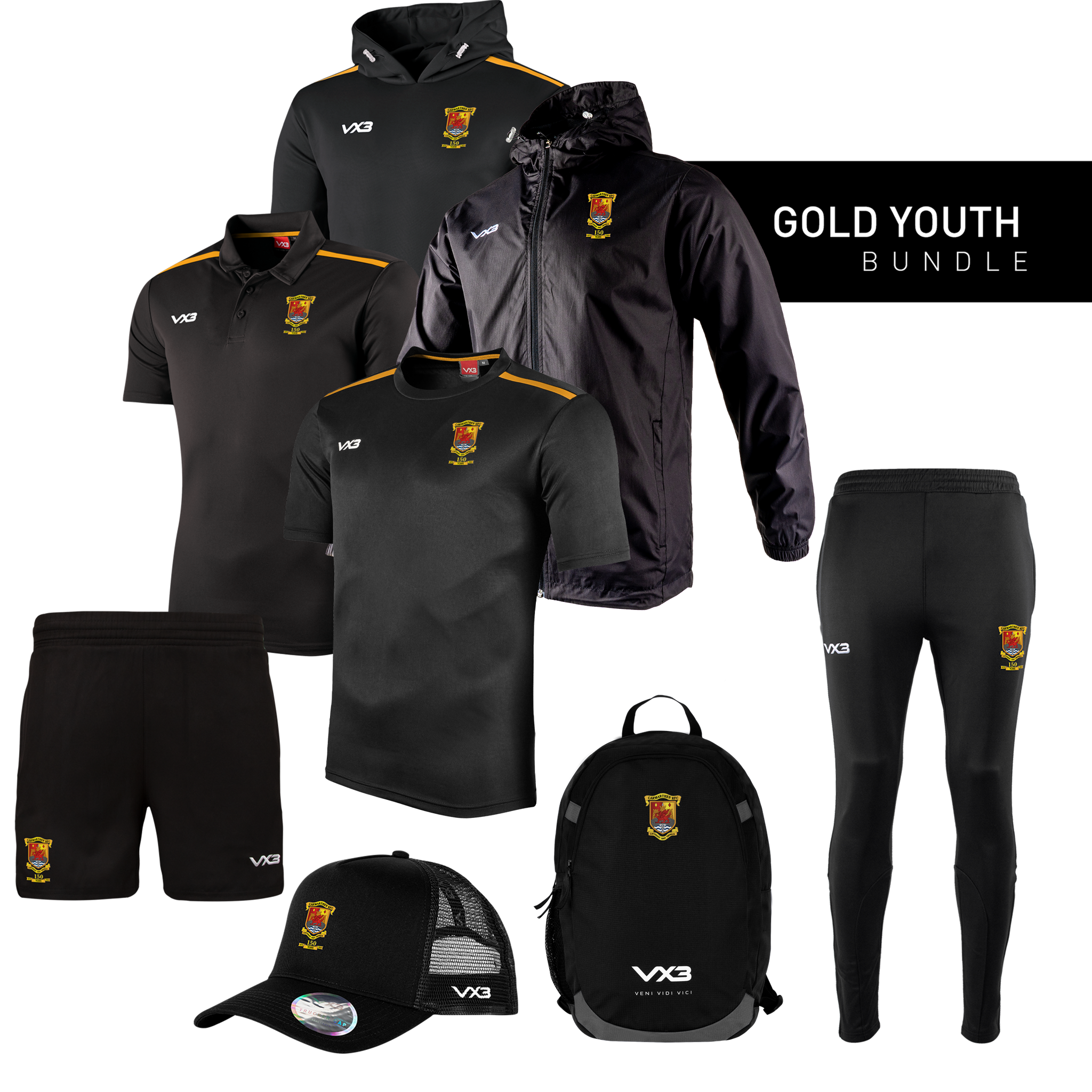 Carmarthen Quins RFC Gold Youth Bundle