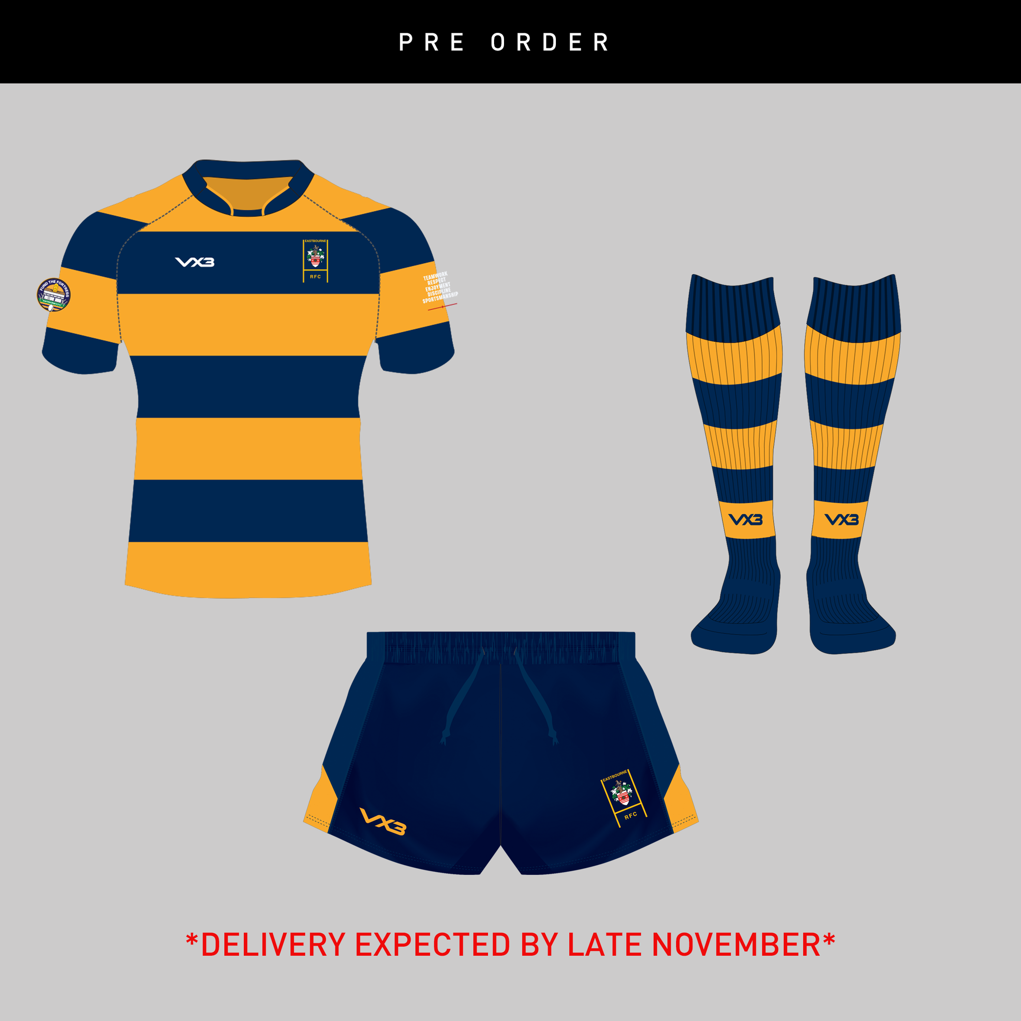 Eastbourne RFC 26/27 Adult Kit Bundle