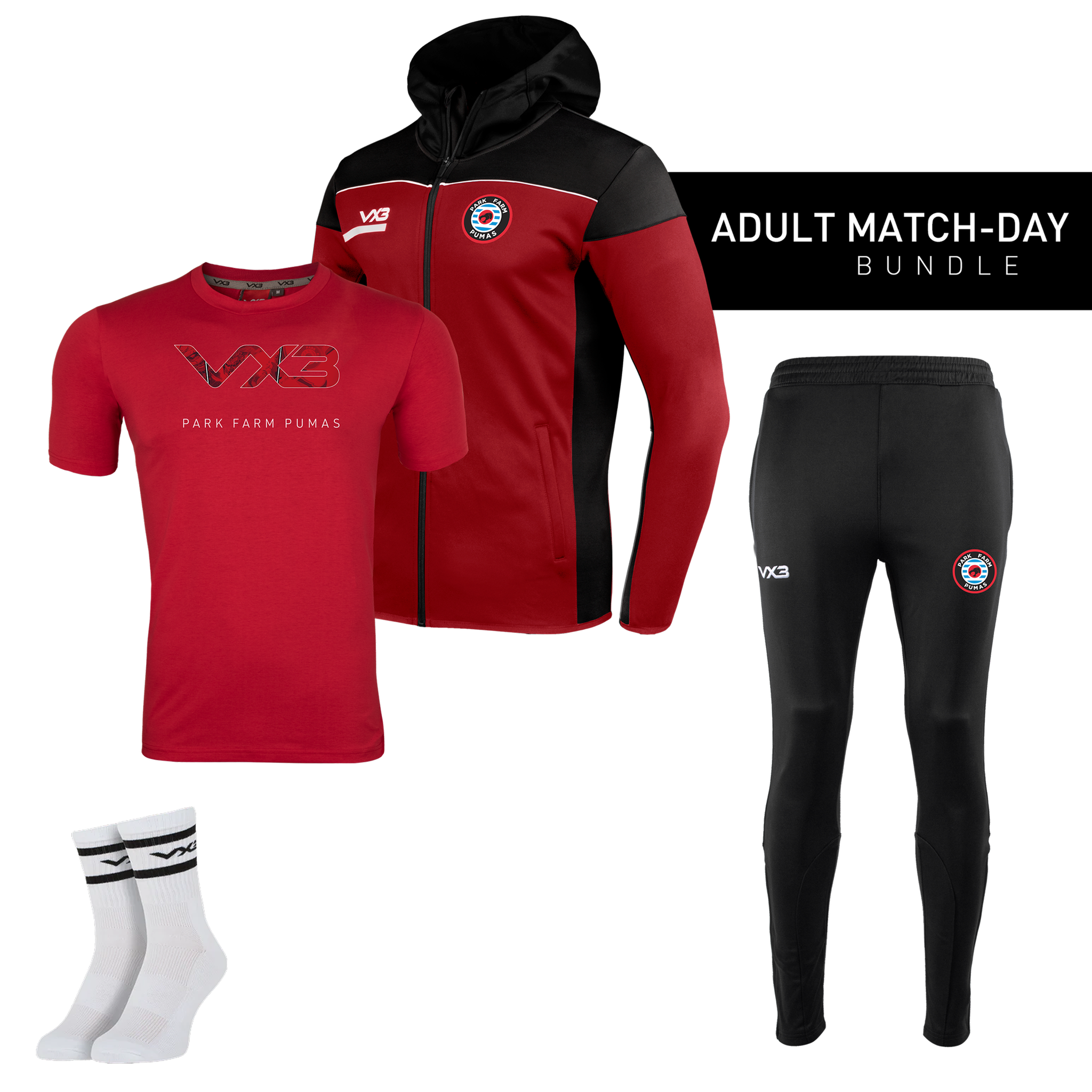 Park Farm Pumas FC Adult Match-Day Bundle