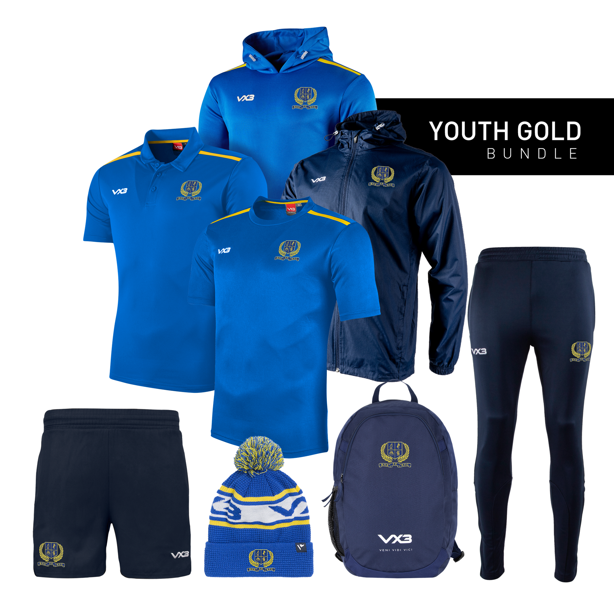 Belfast High School Former Pupils RFC Youth Gold Bundle