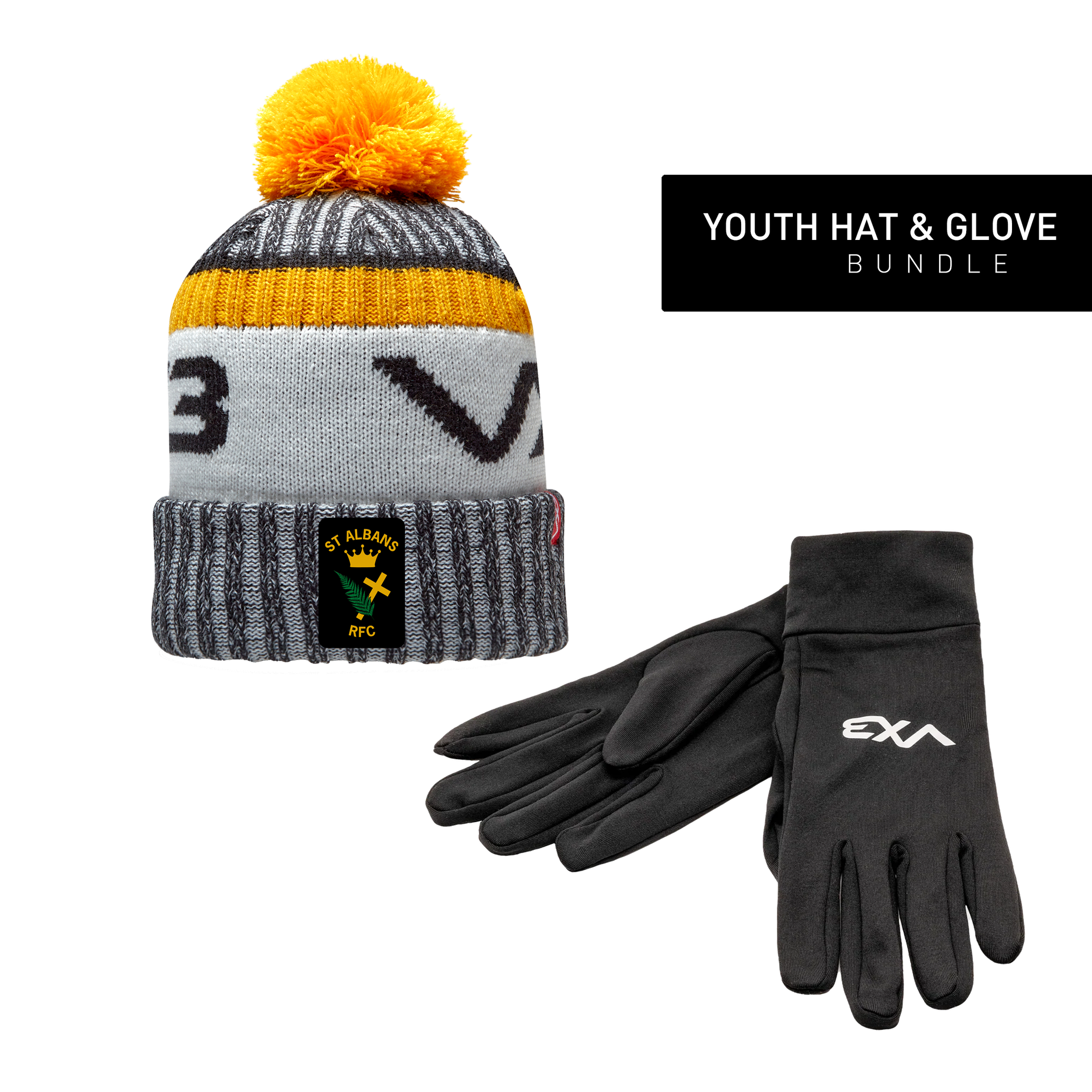 St Albans RFC Youth Hat & Glove Bundle