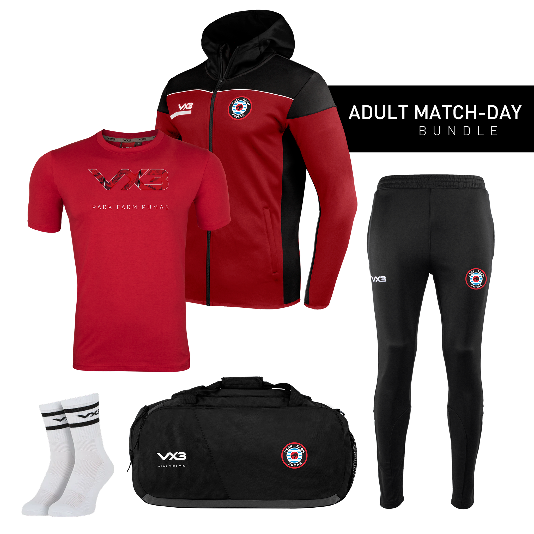 Park Farm Pumas FC Adult Match-Day Bundle