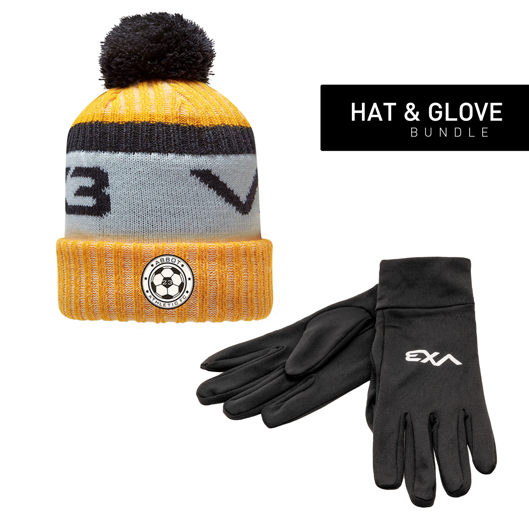Abbot Athletic FC Hat & Glove Bundle
