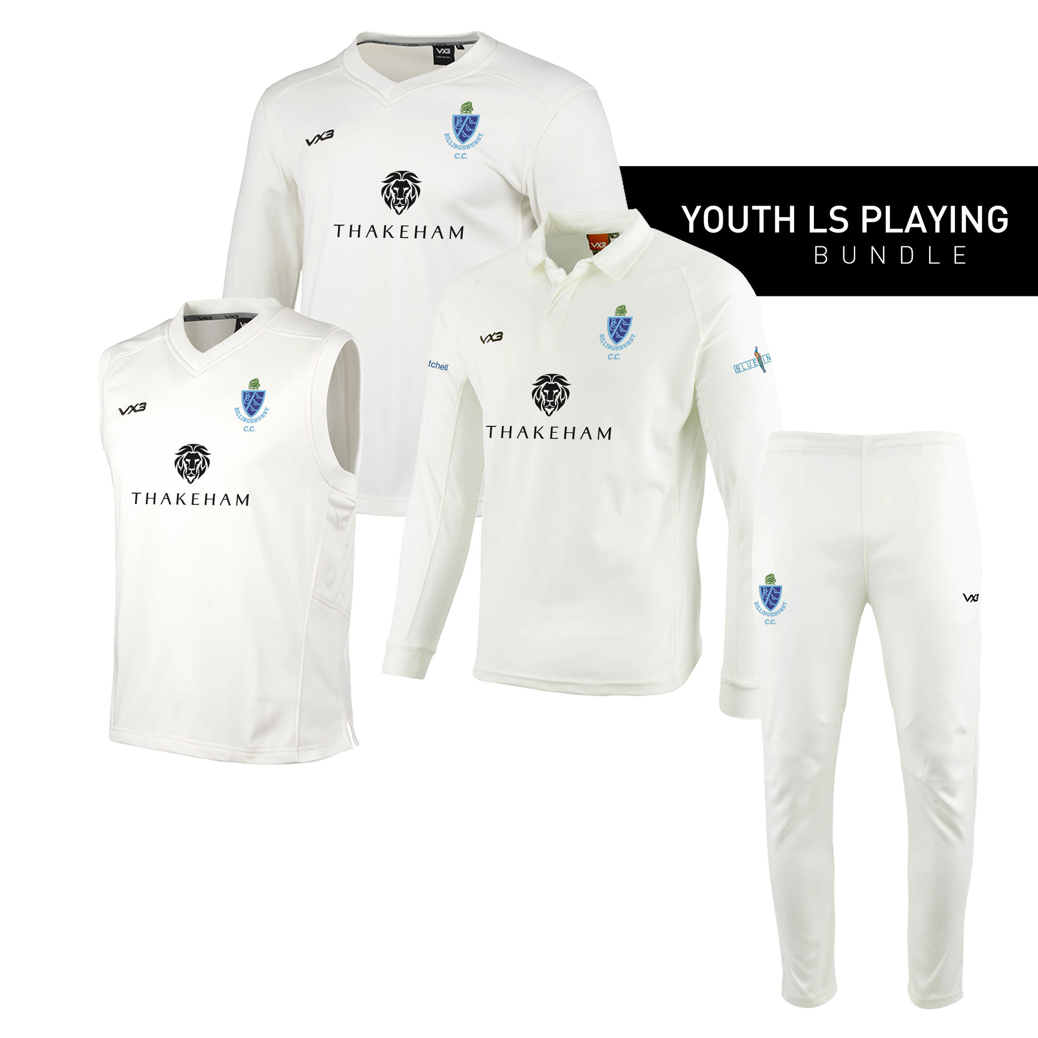 Billingshurst Cricket Club Youth LS Playing Bundle