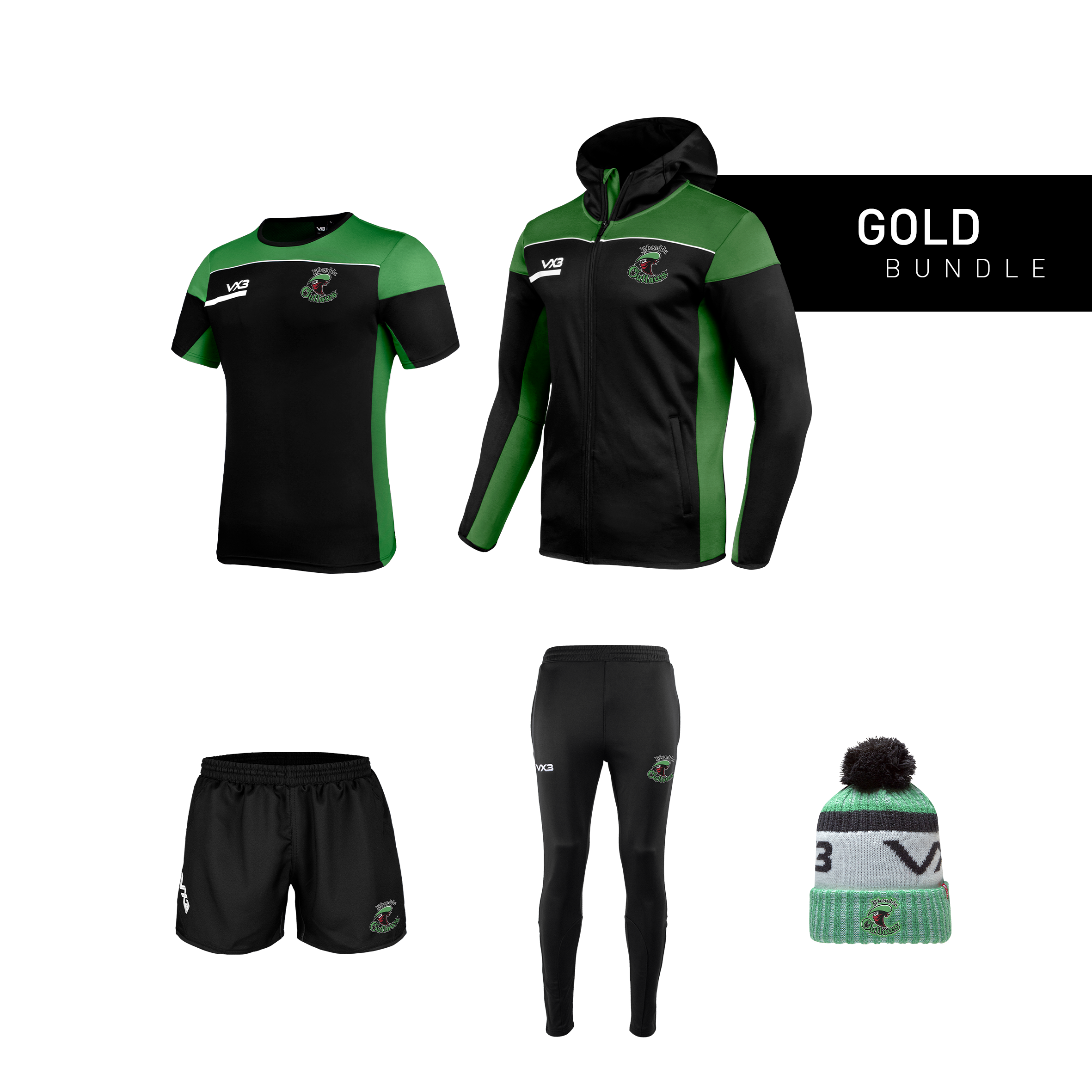 Rhondda Outlaws Youth Gold Bundle