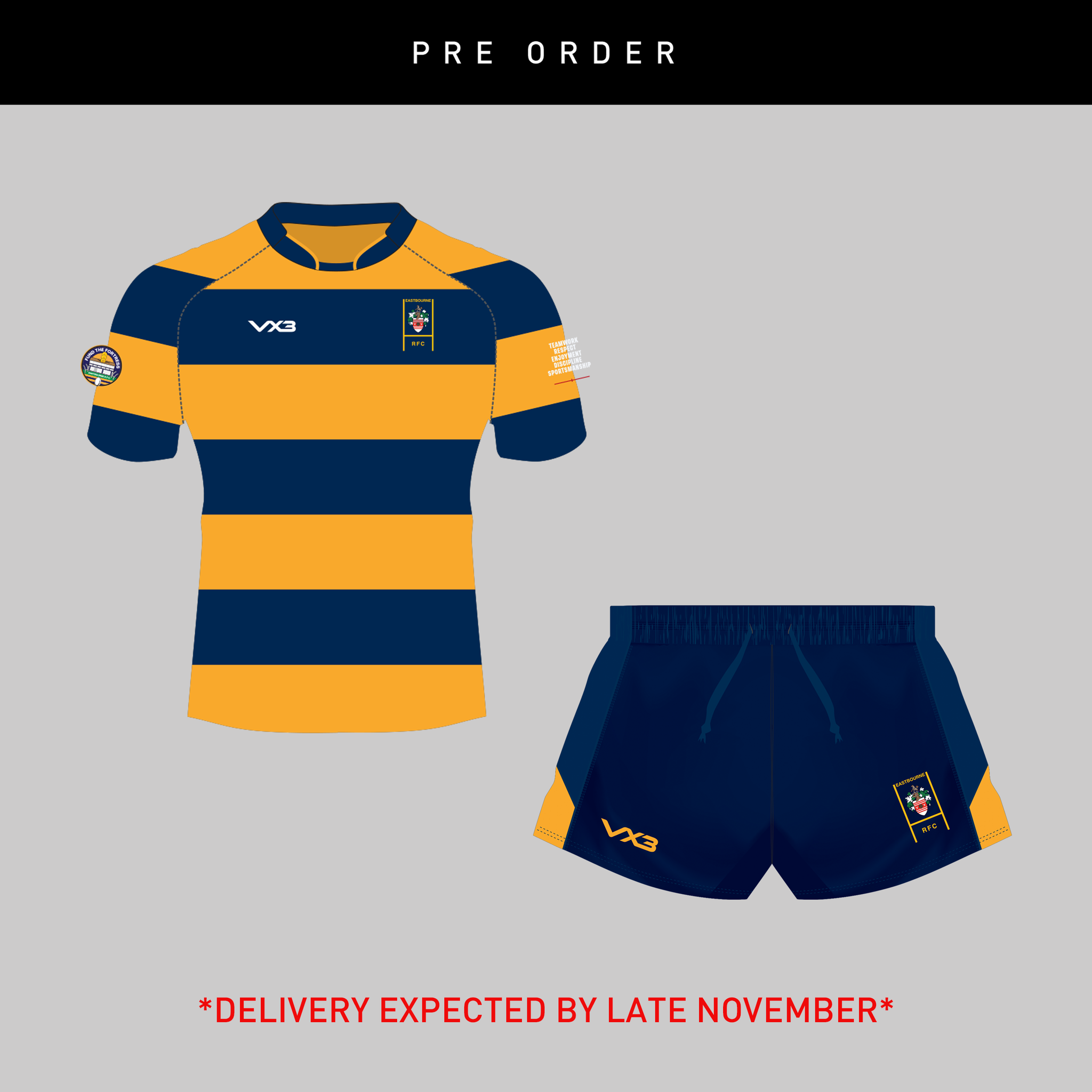 Eastbourne RFC 26/27 Youth Kit Bundle