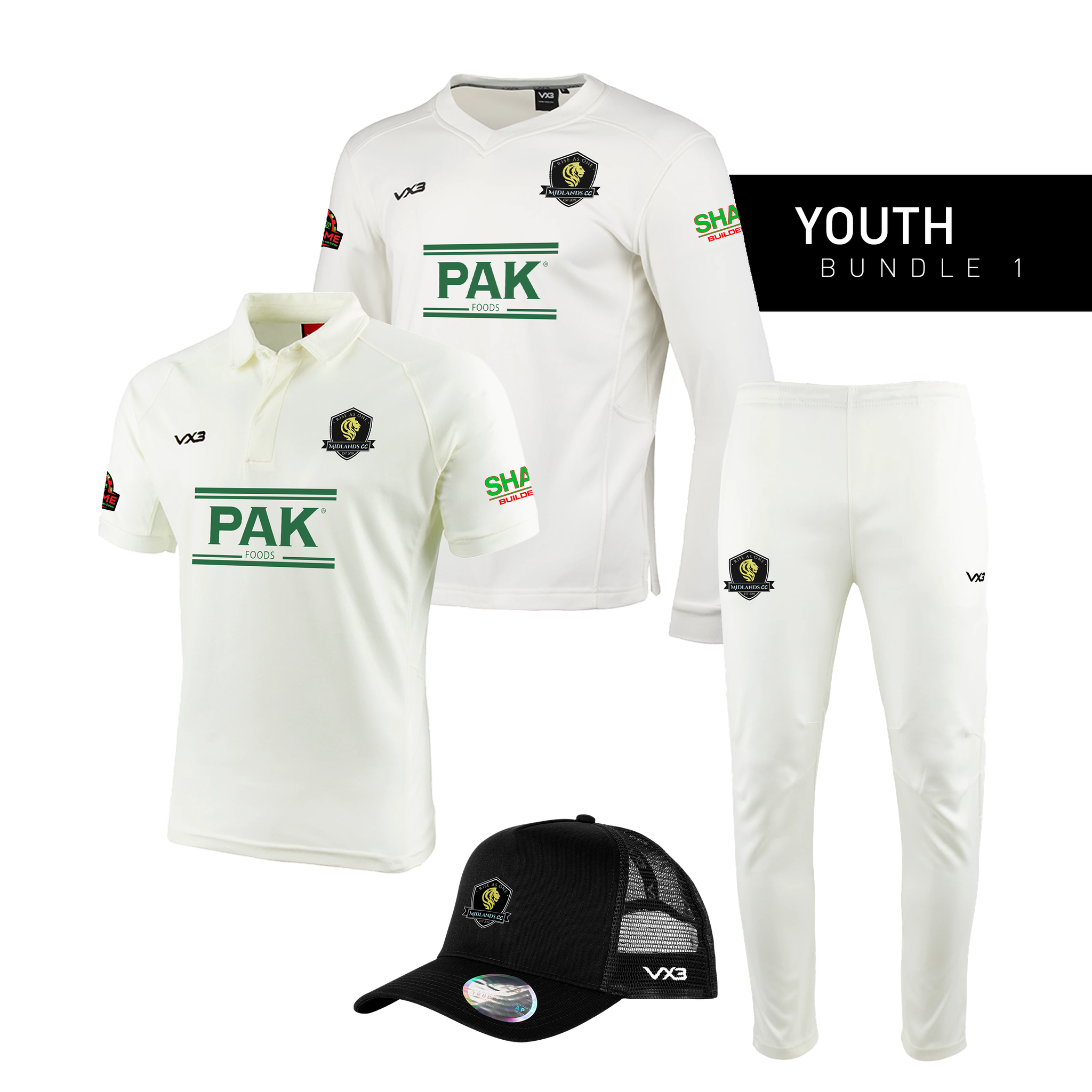 Midlands Cricket Club Youth Bundle 1