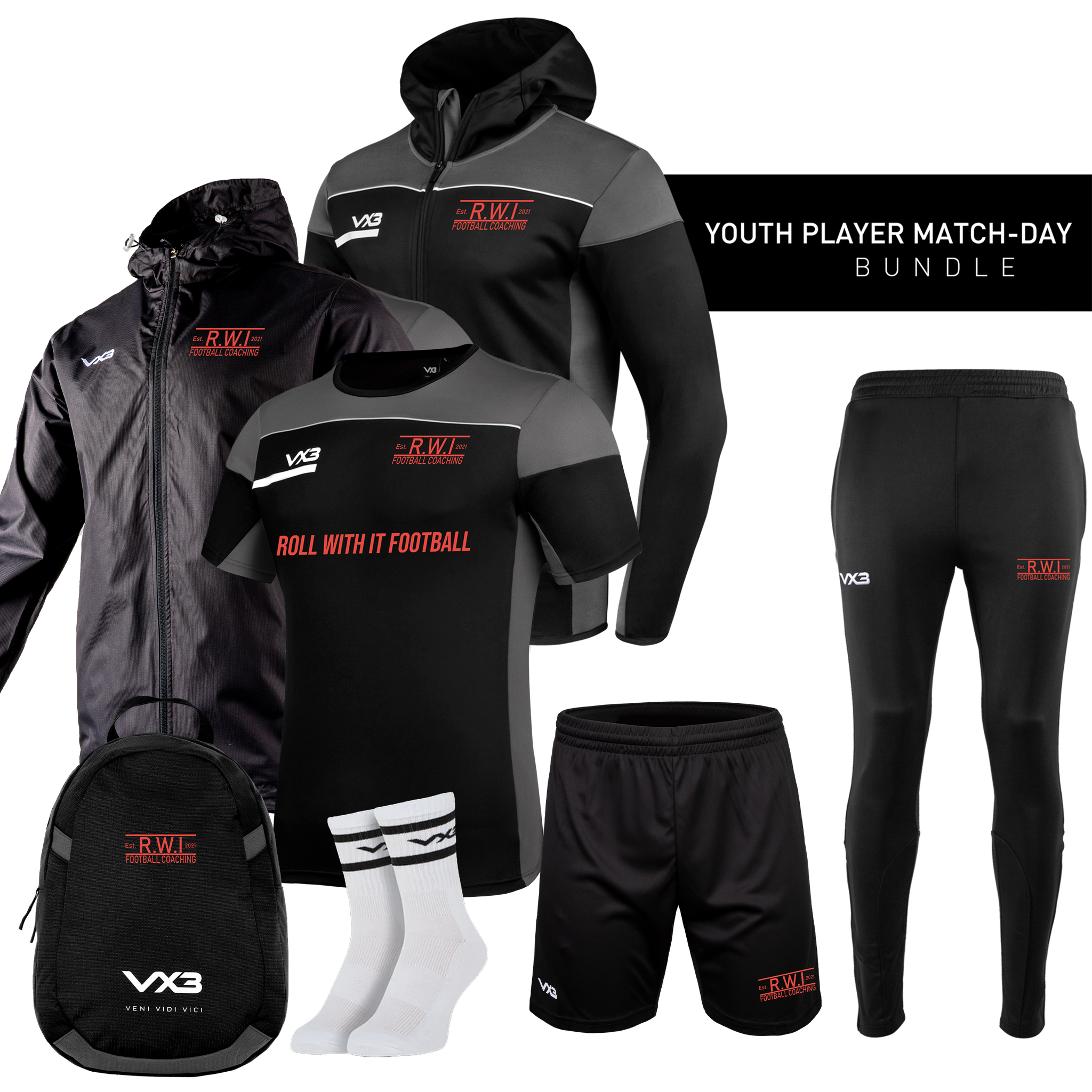 Roll With It Coaching Youth Player Match-Day Bundle