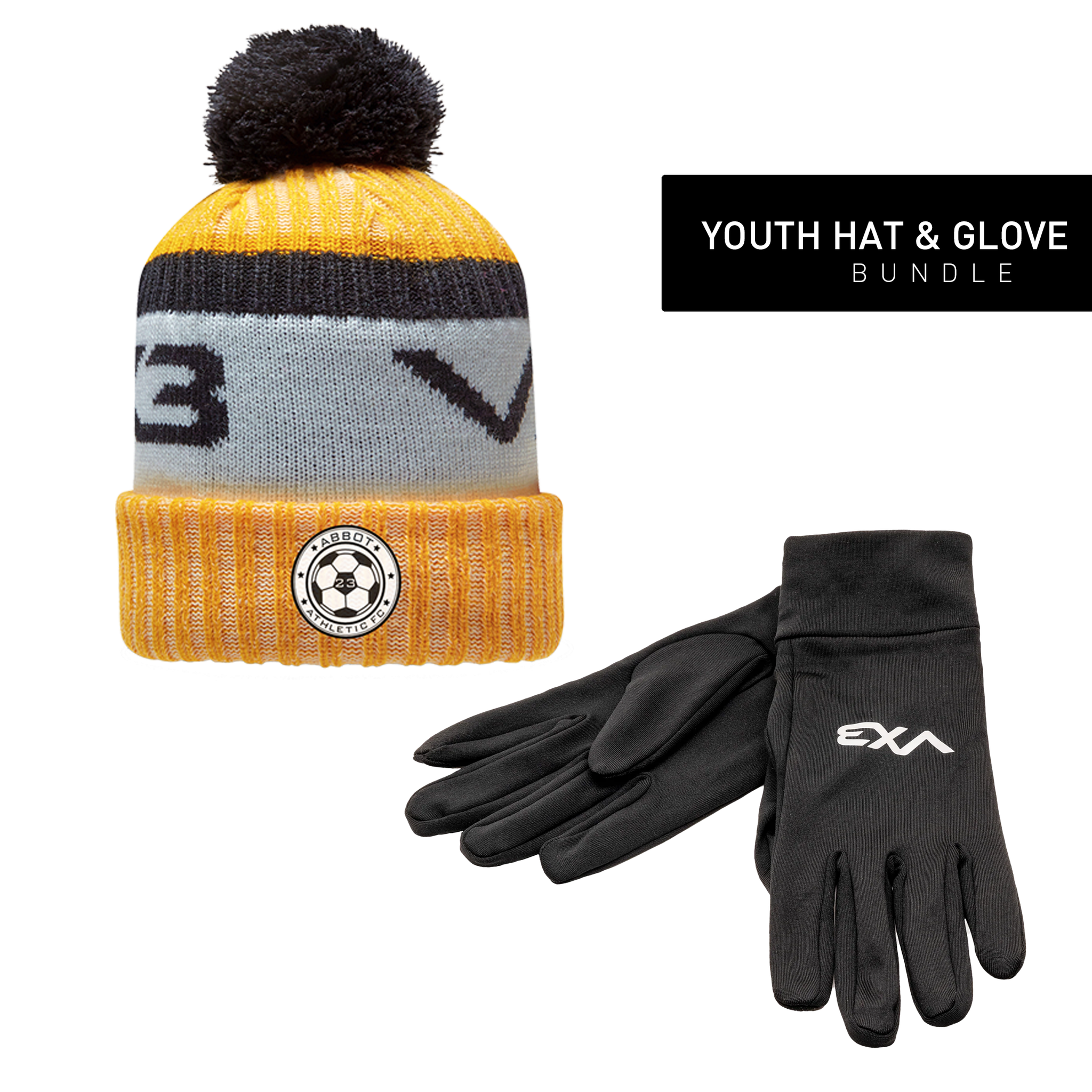 Abbot Athletic FC Youth Hat & Glove Bundle