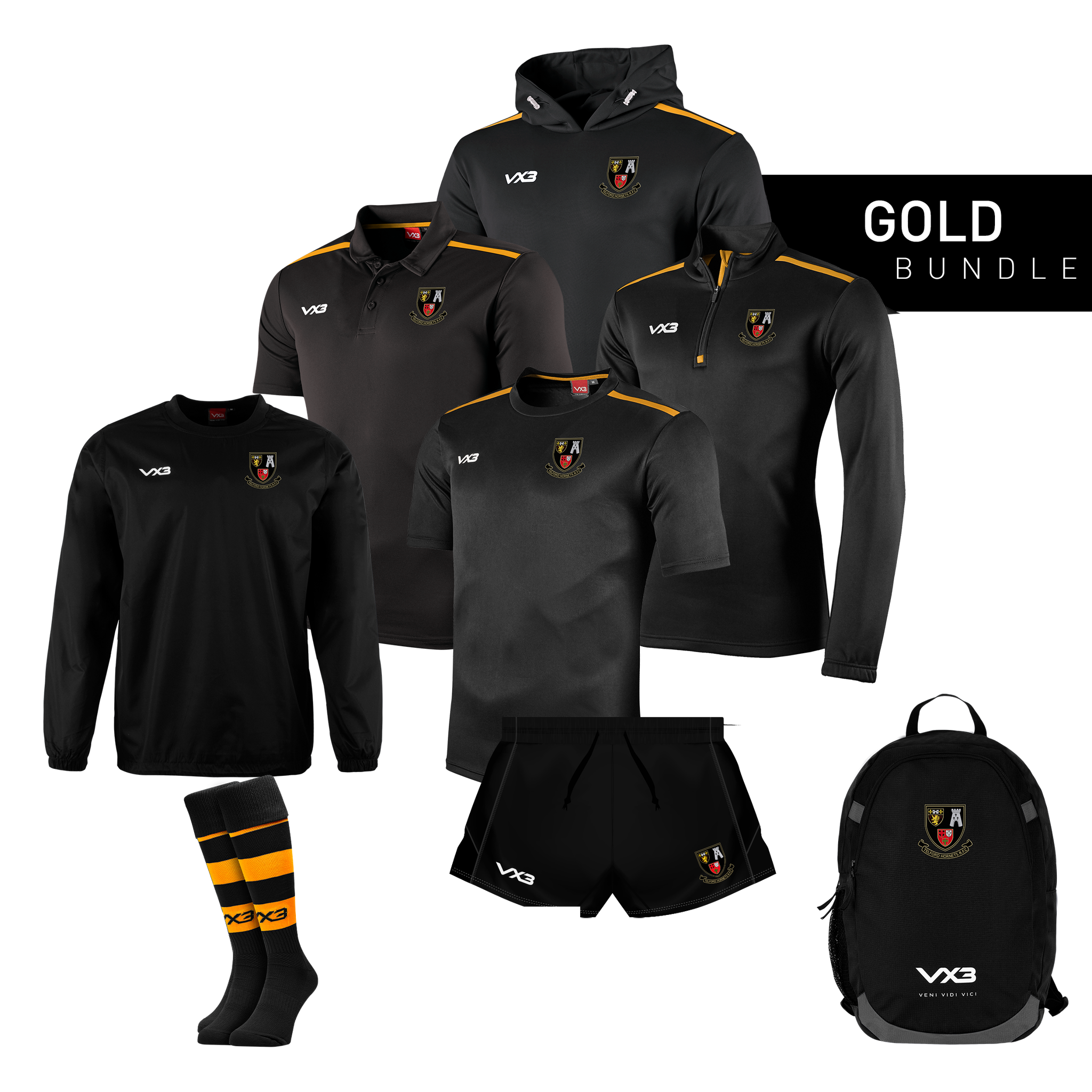 Telford Hornets Adults Gold Bundle