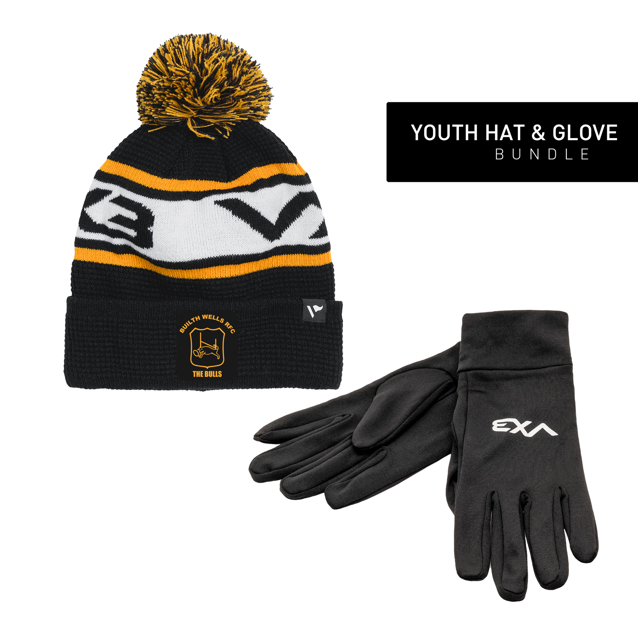 Builth Wells RFC Youth Hat & Glove Bundle