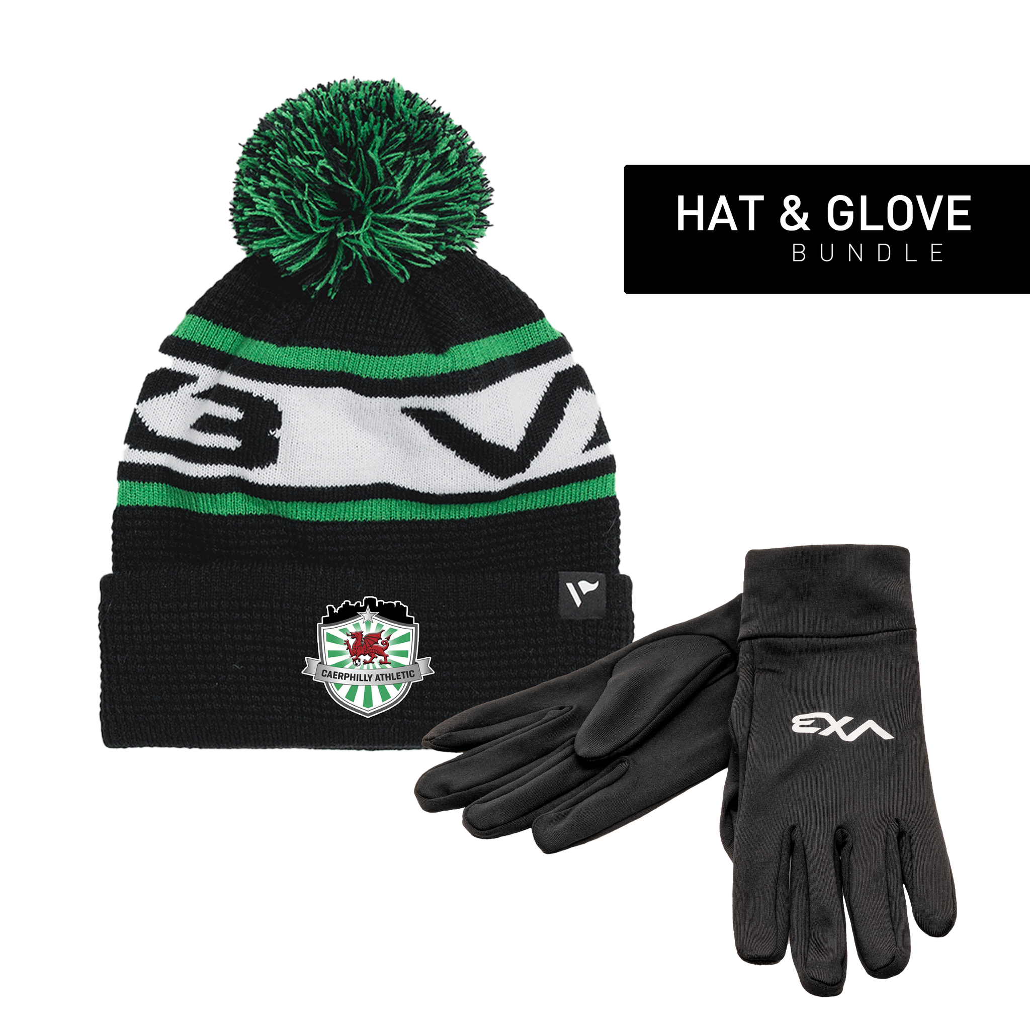 Caerphilly Athletic FC - Hat & Glove Bundle