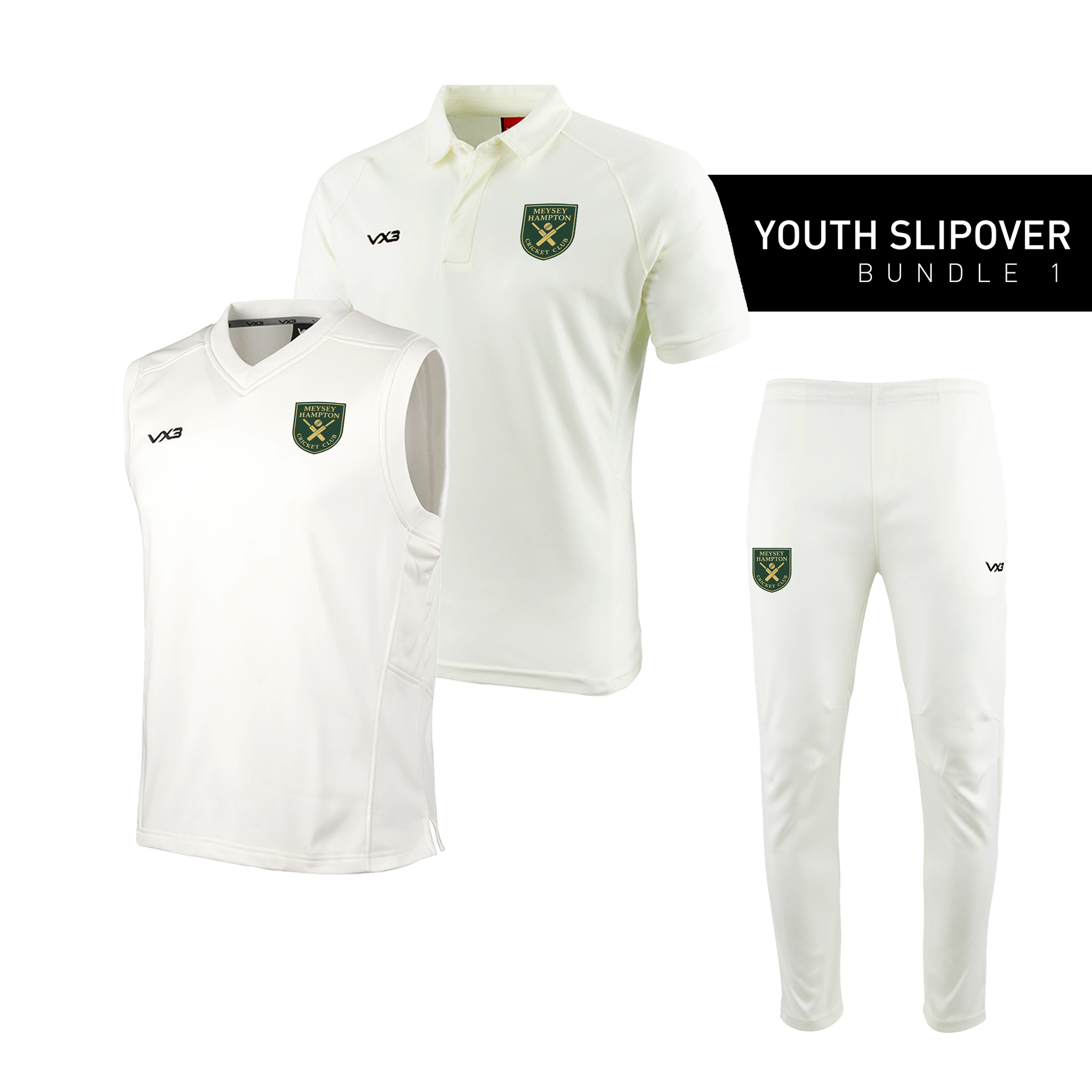 Meysey Hampton Cricket Club Youth Slipover Bundle 1