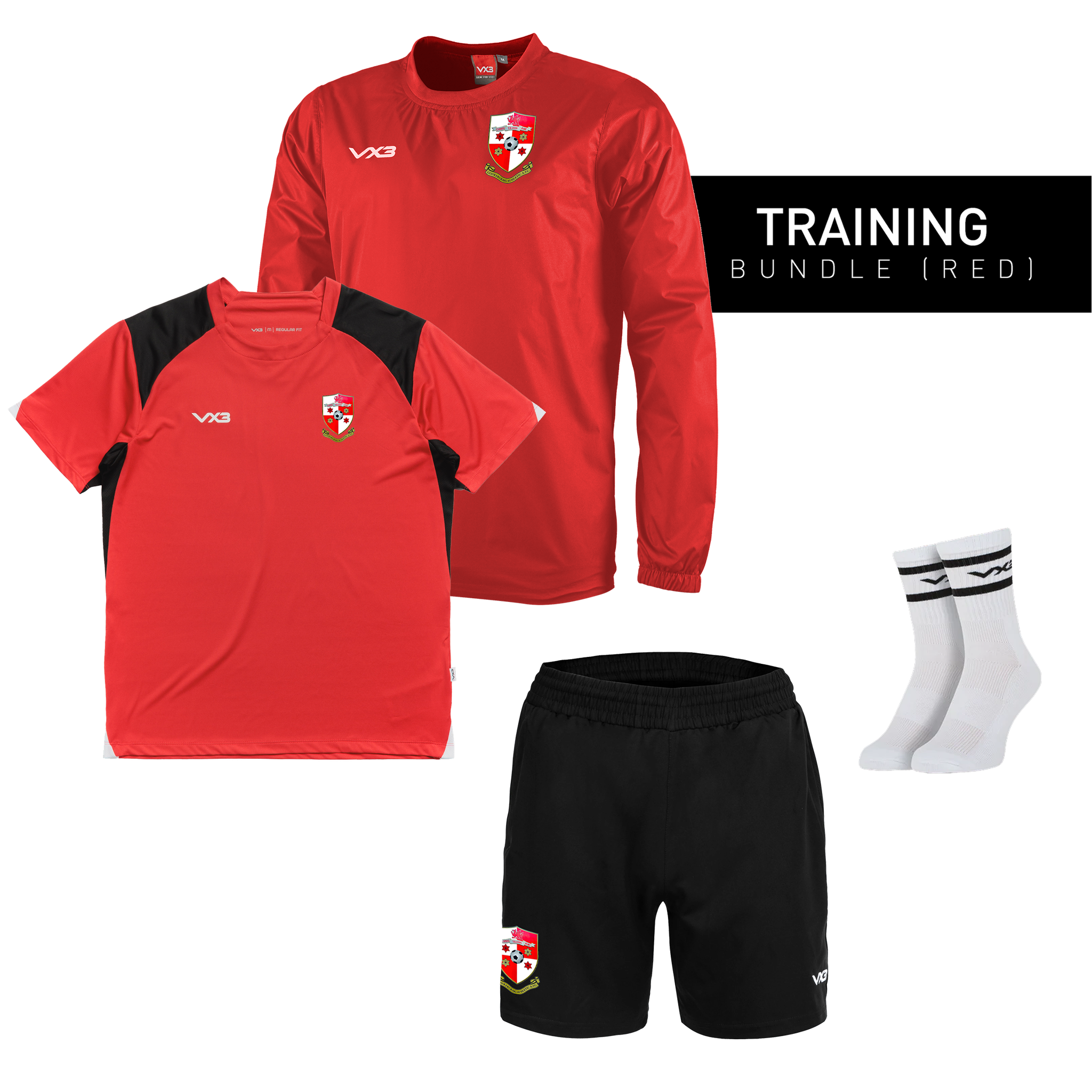 Godrergraig Athletic AFC Red Training Bundle