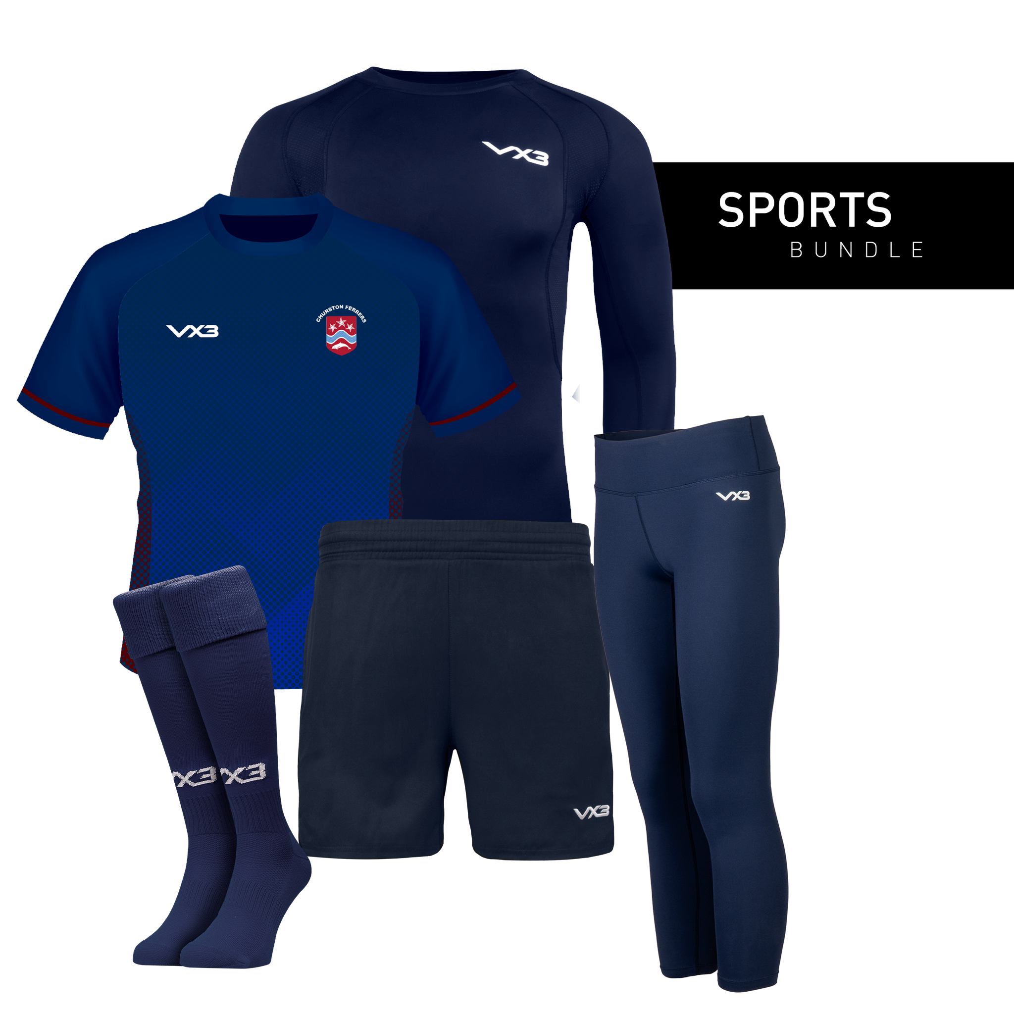 Churston Ferrers Grammar School - Sports Bundle Year 8-10 (Girls) (Youth Sizes)