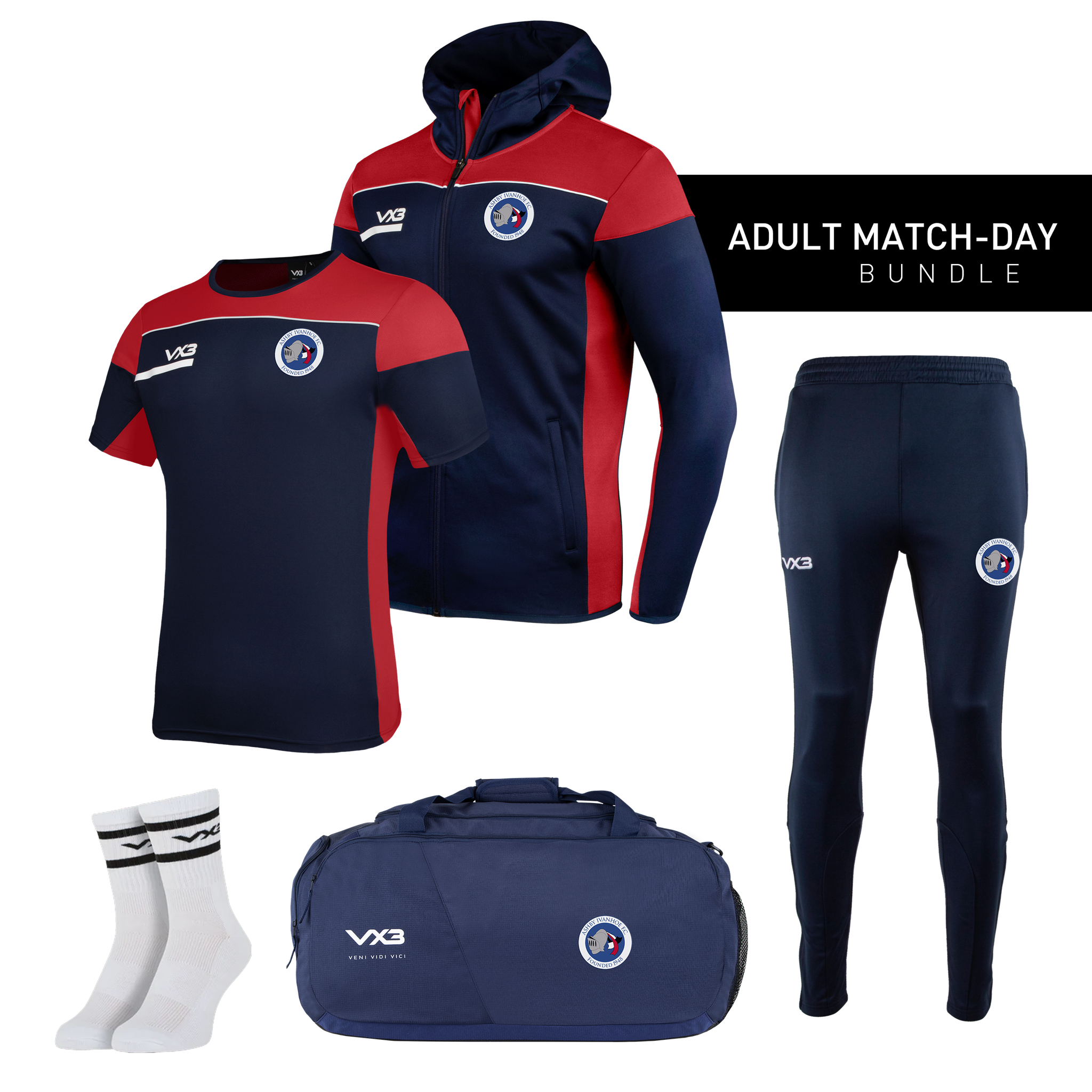 Ashby Ivanhoe FC Adult Match-Day Bundle