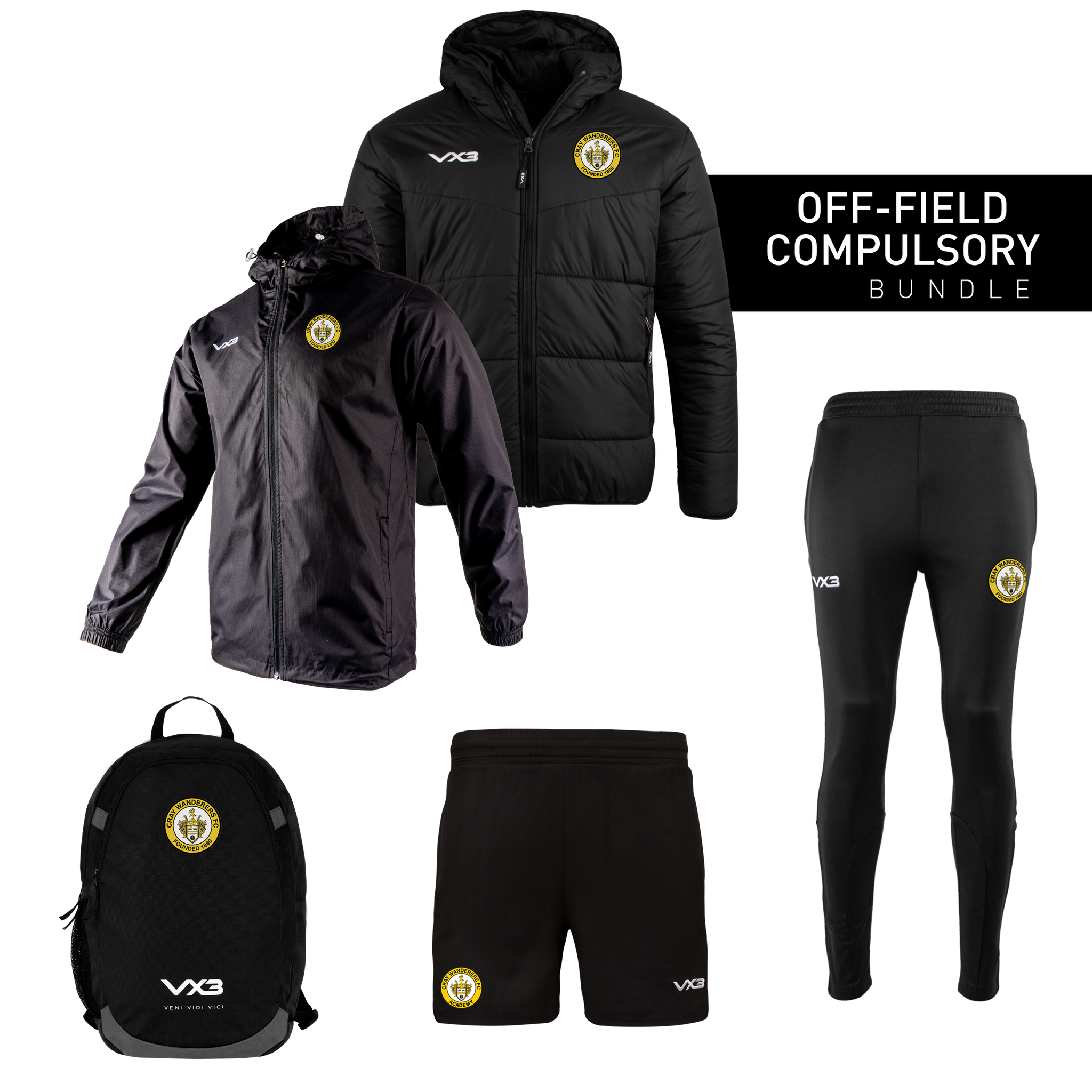 Cray Wanderers Academy Off-Field Compulsory Bundle