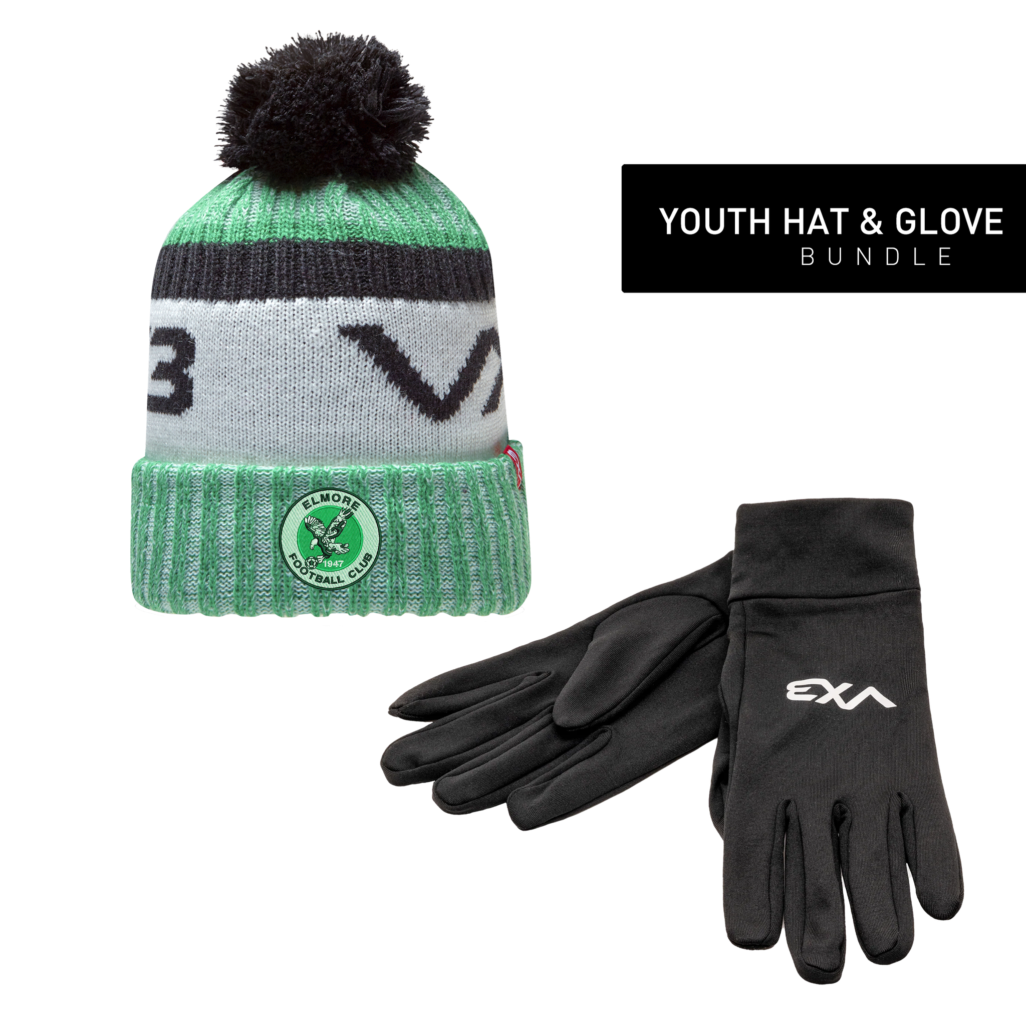 Elmore FC Youth Hat & Glove Bundle