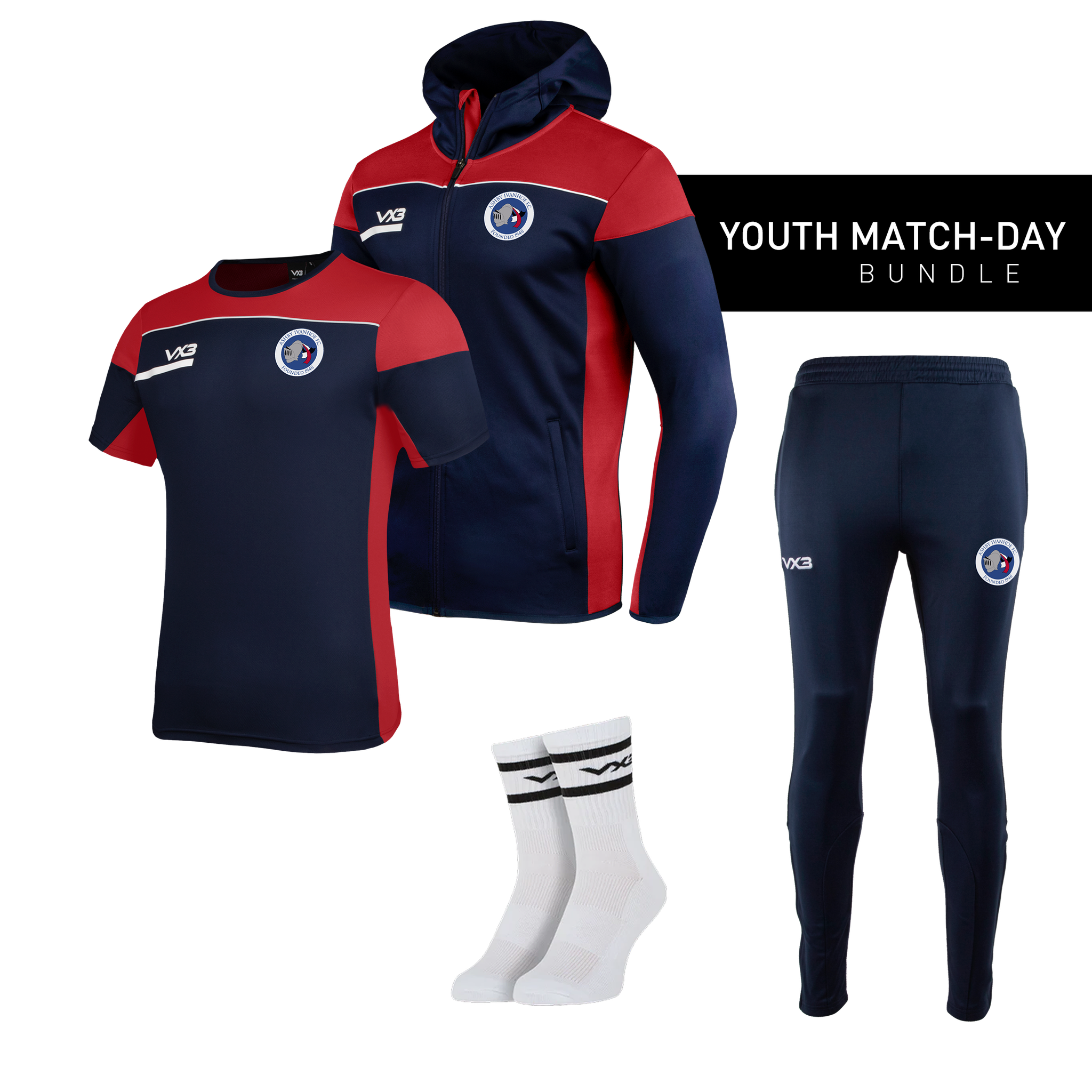 Ashby Ivanhoe FC Youth Match-Day Bundle