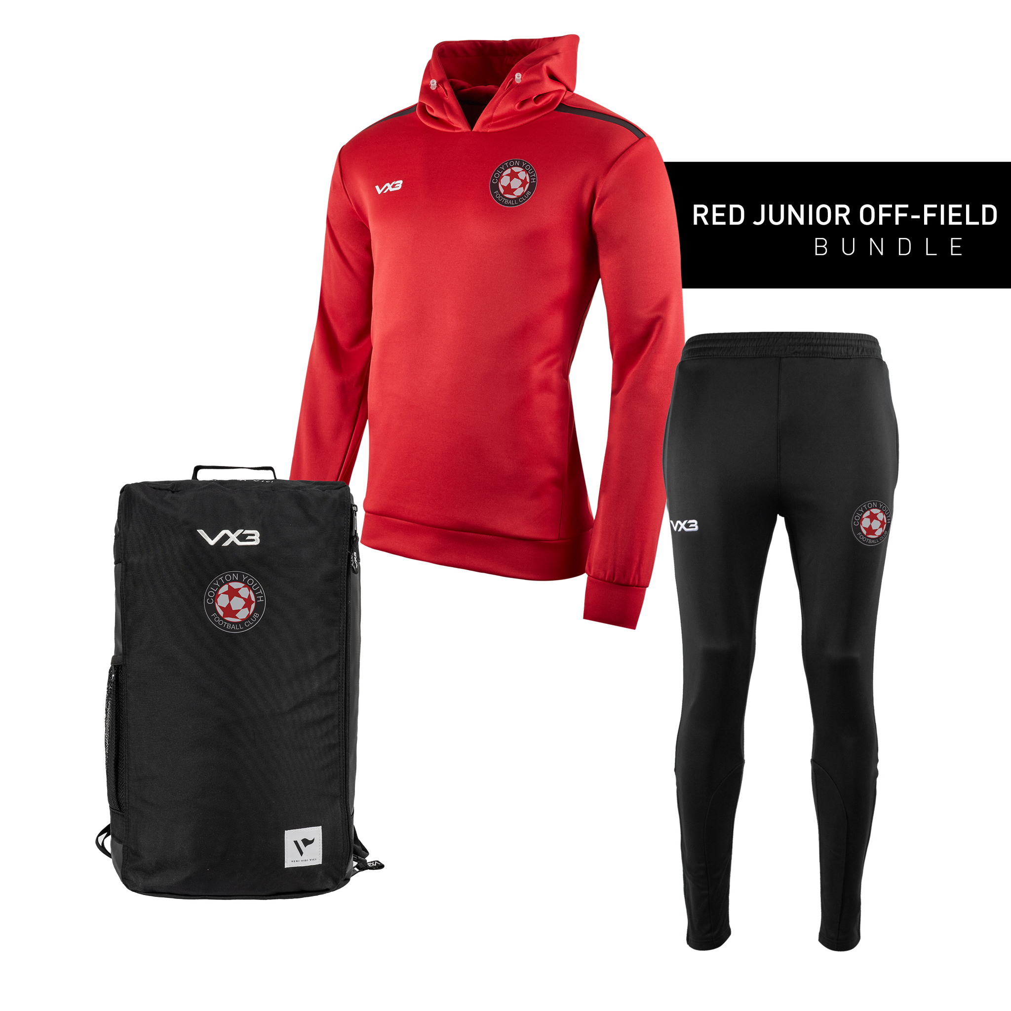 Colyton Youth FC Red Junior Off-Field Bundle