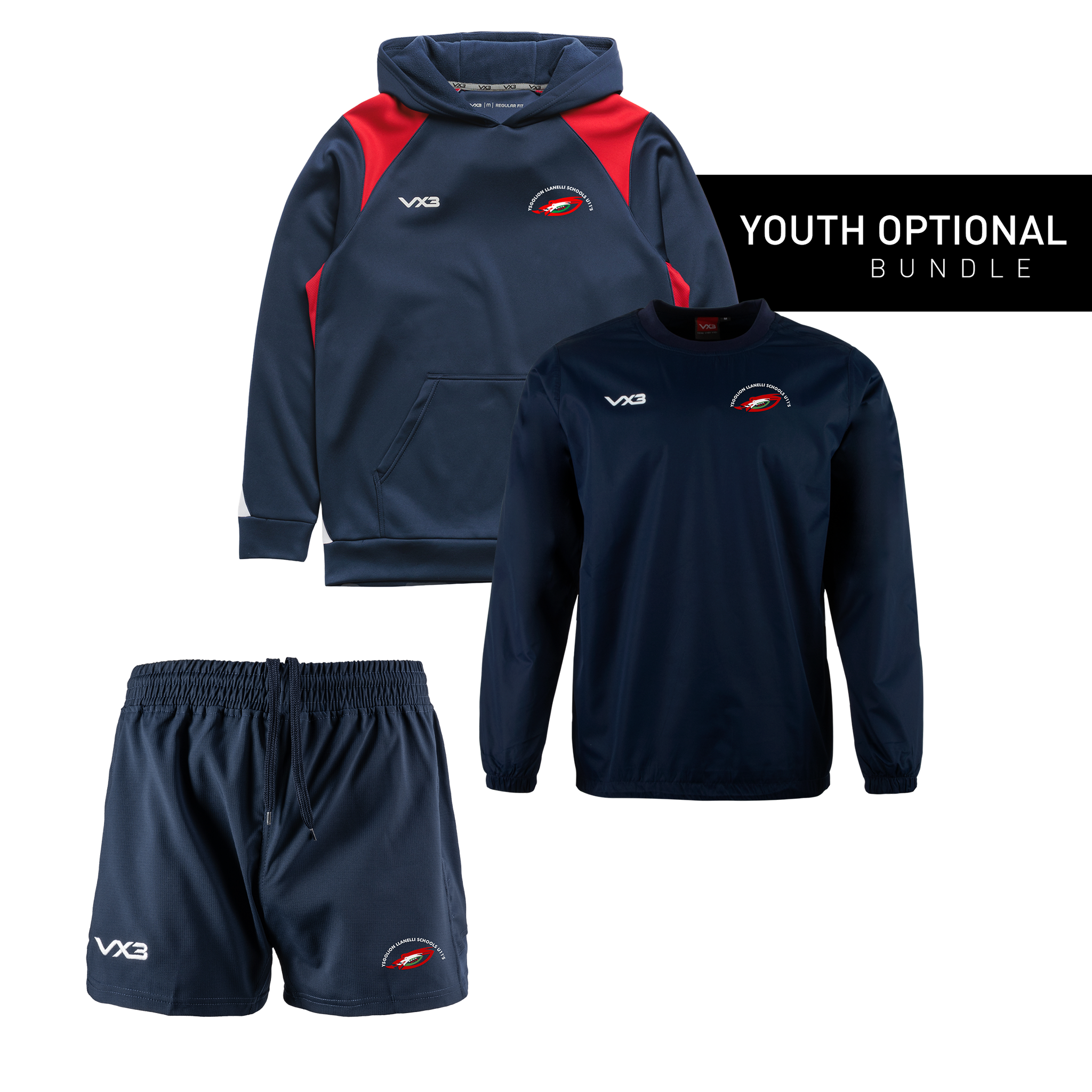 Llanelli Schools U11's Youth Optional Bundle
