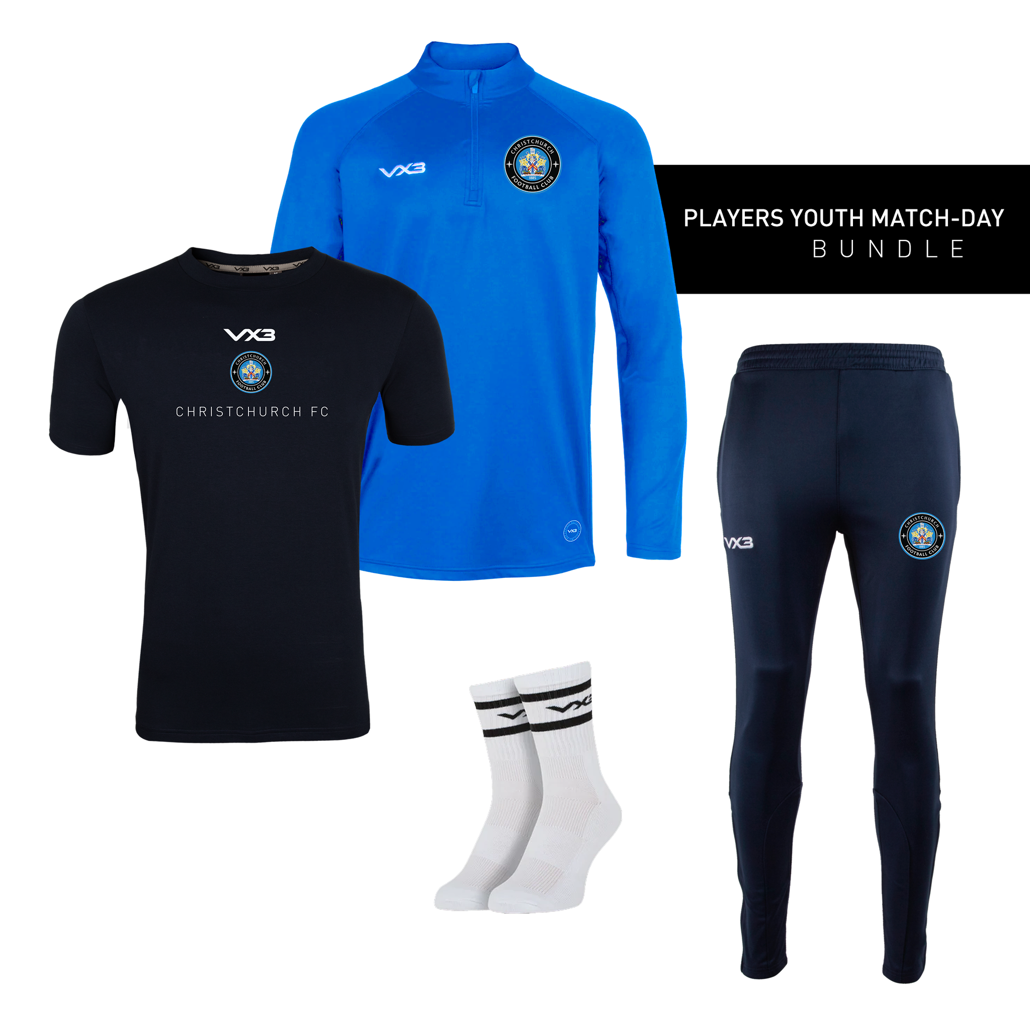 Christchurch FC Players Youth Match-Day Bundle