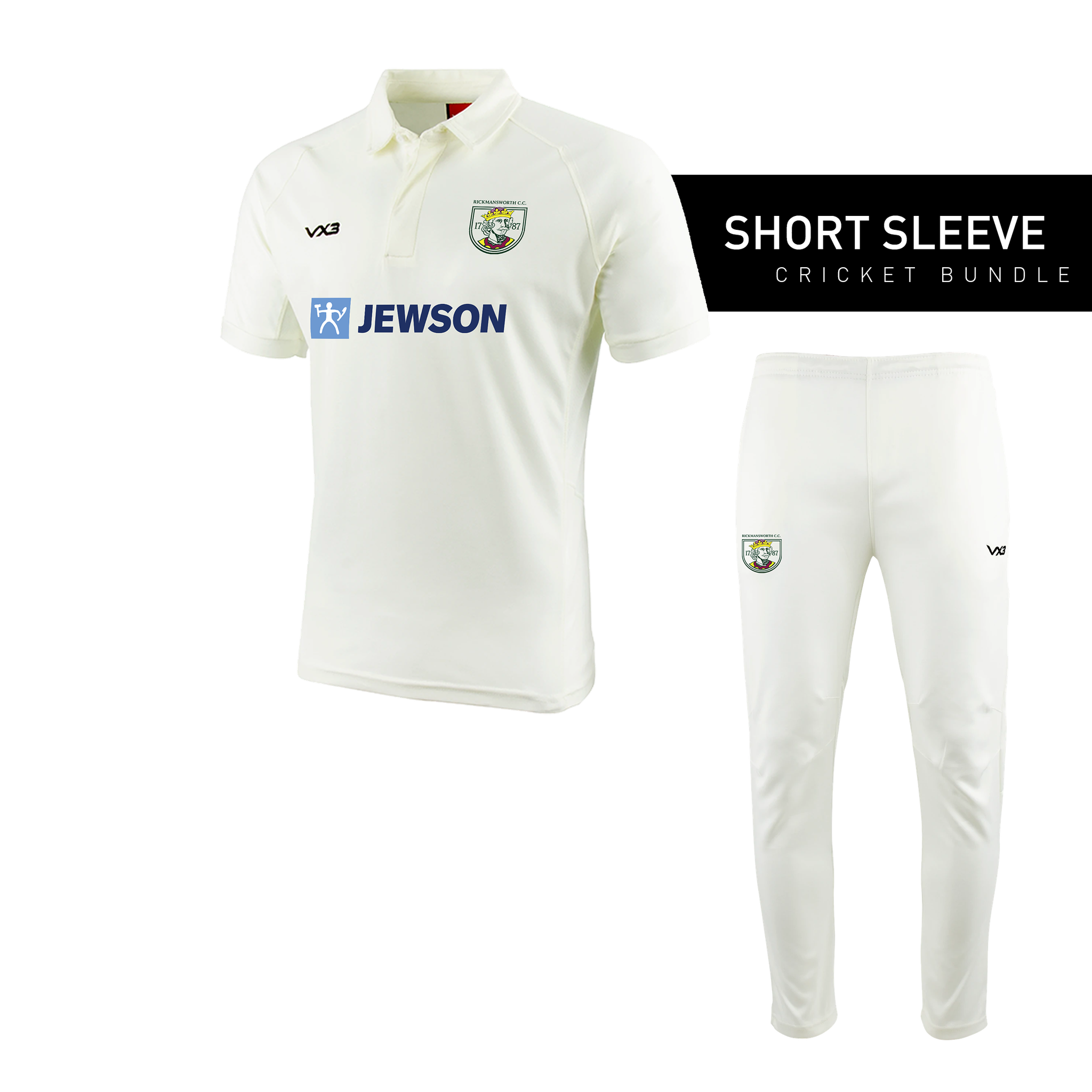 Rickmansworth Cricket Club Short Sleeve Cricket Bundle