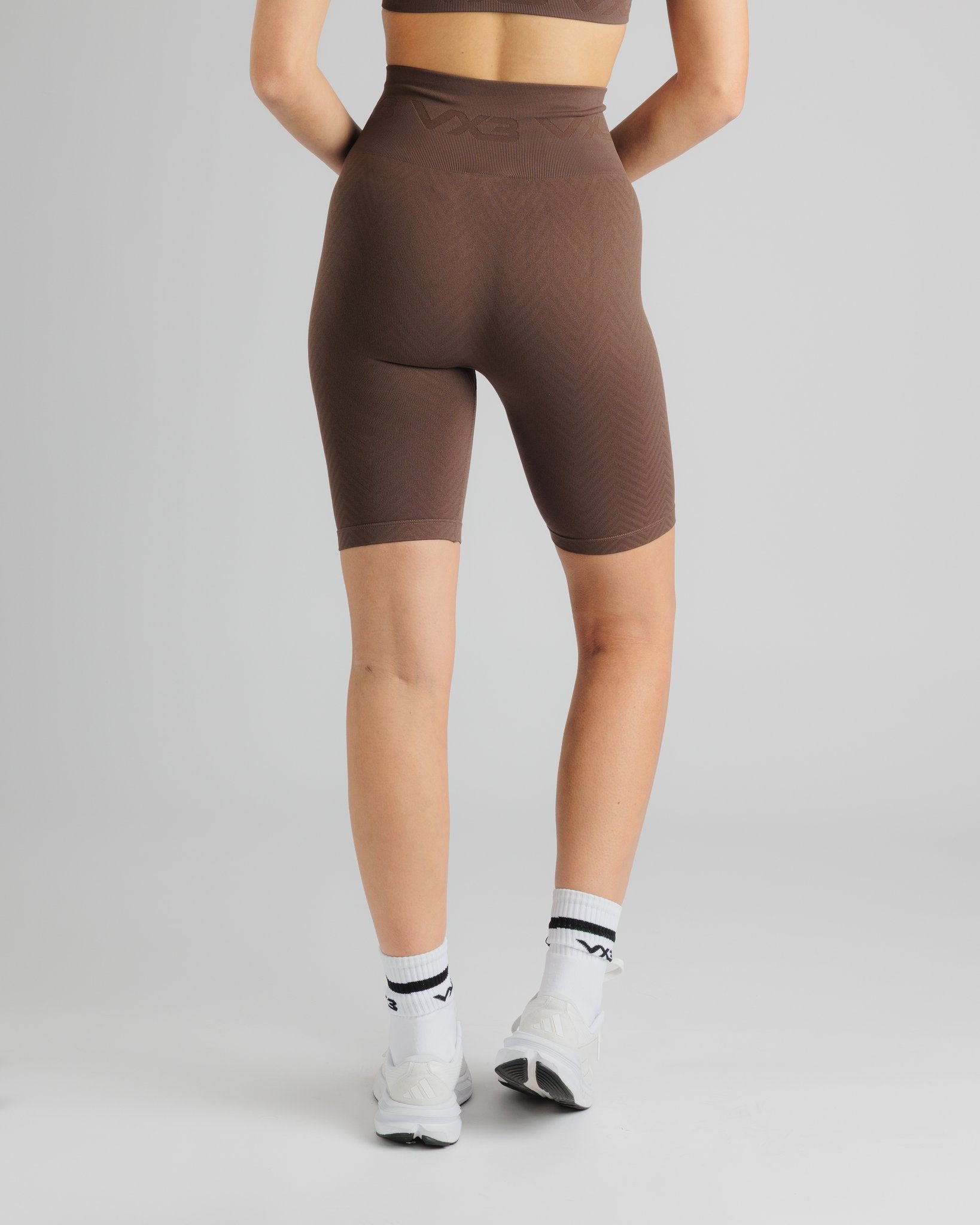 Spira Seamless Bra and Cycle Short Set Chocolate