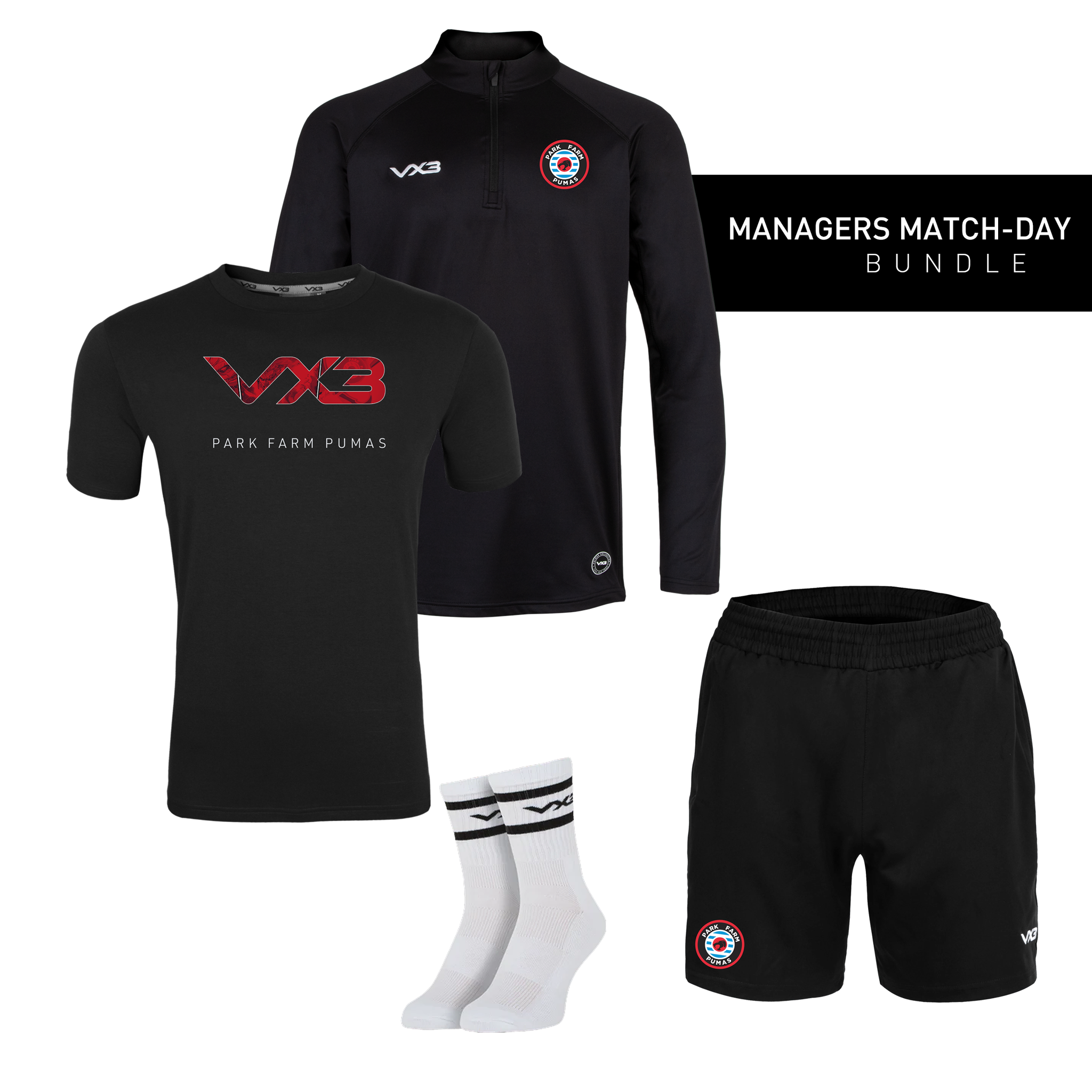 Park Farm Pumas FC Managers Match-Day Bundle