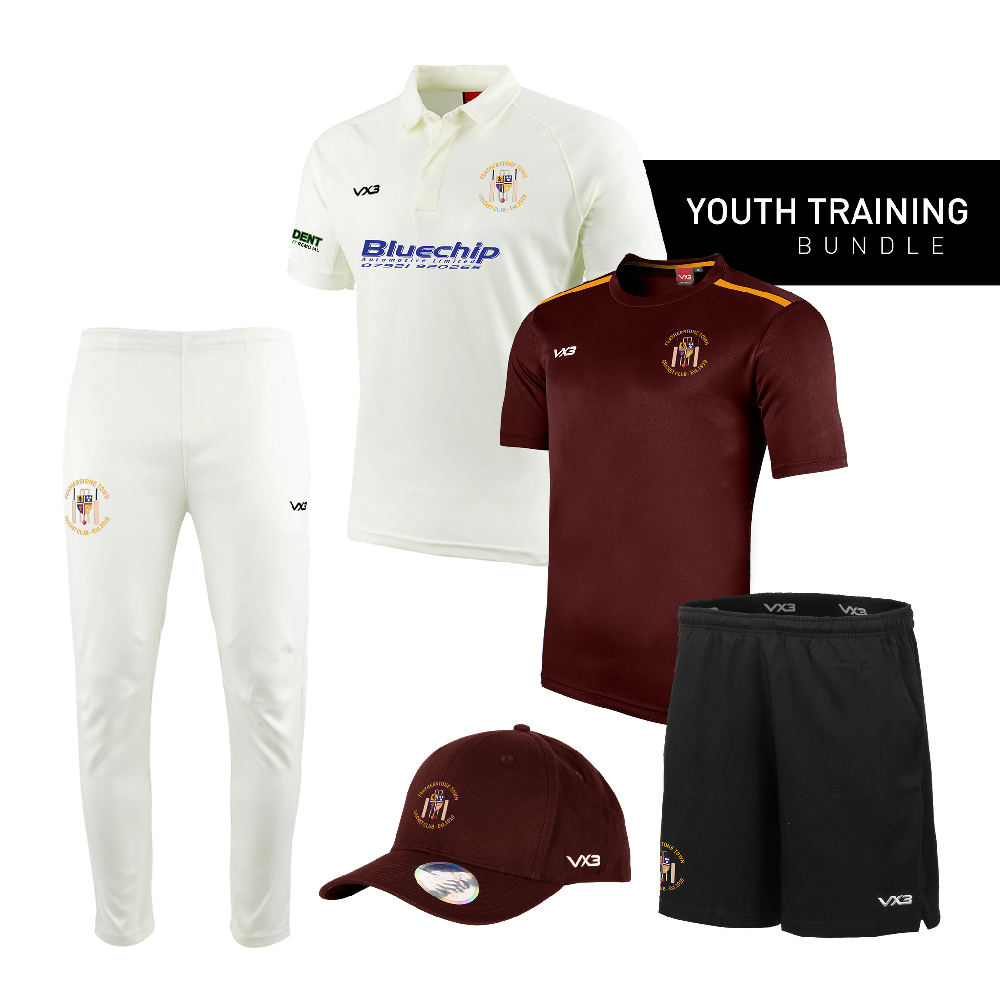 Featherstone Town Cricket Club Youth Training Bundle
