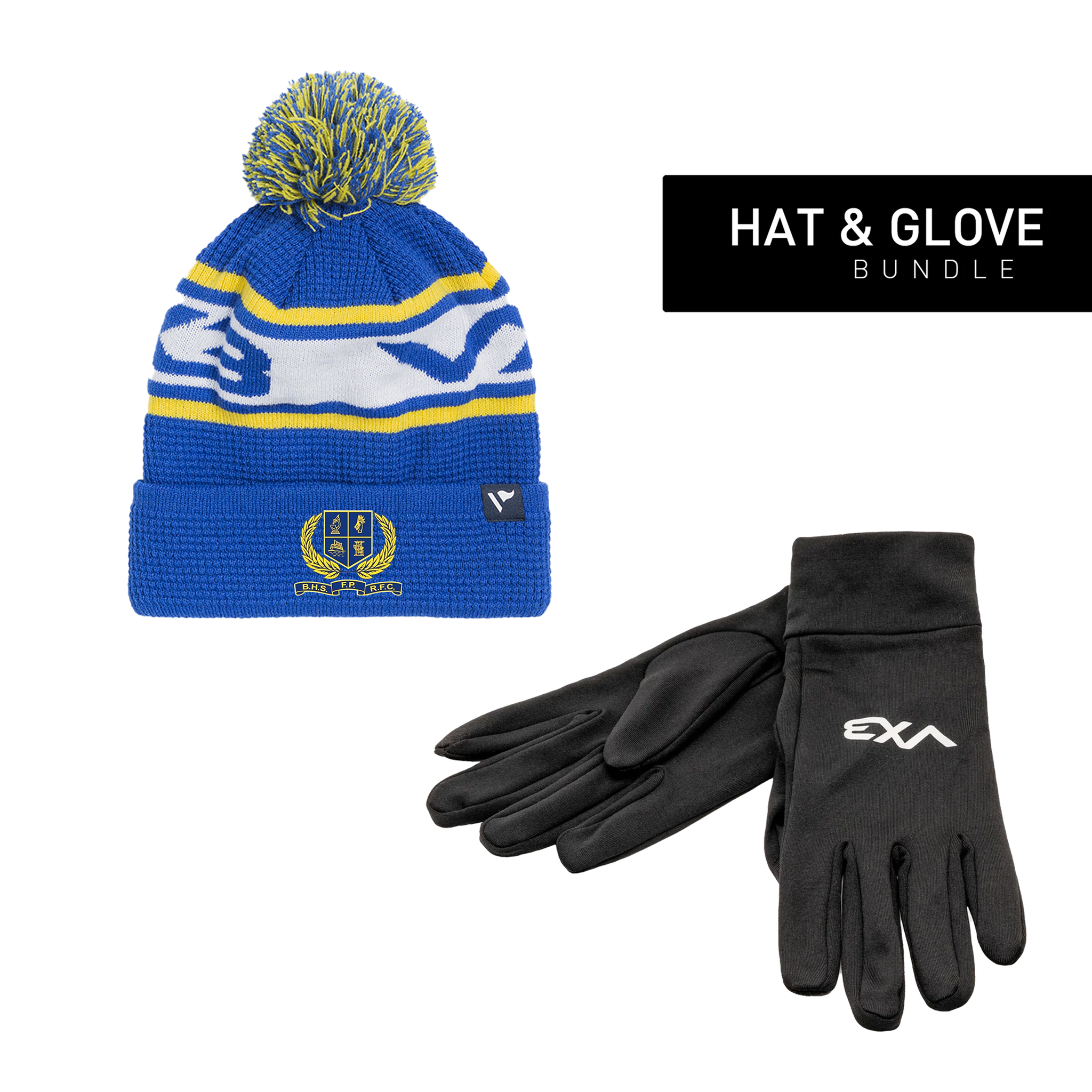 Belfast High School Former Pupils RFC (Youth) - Hat & Glove Bundle