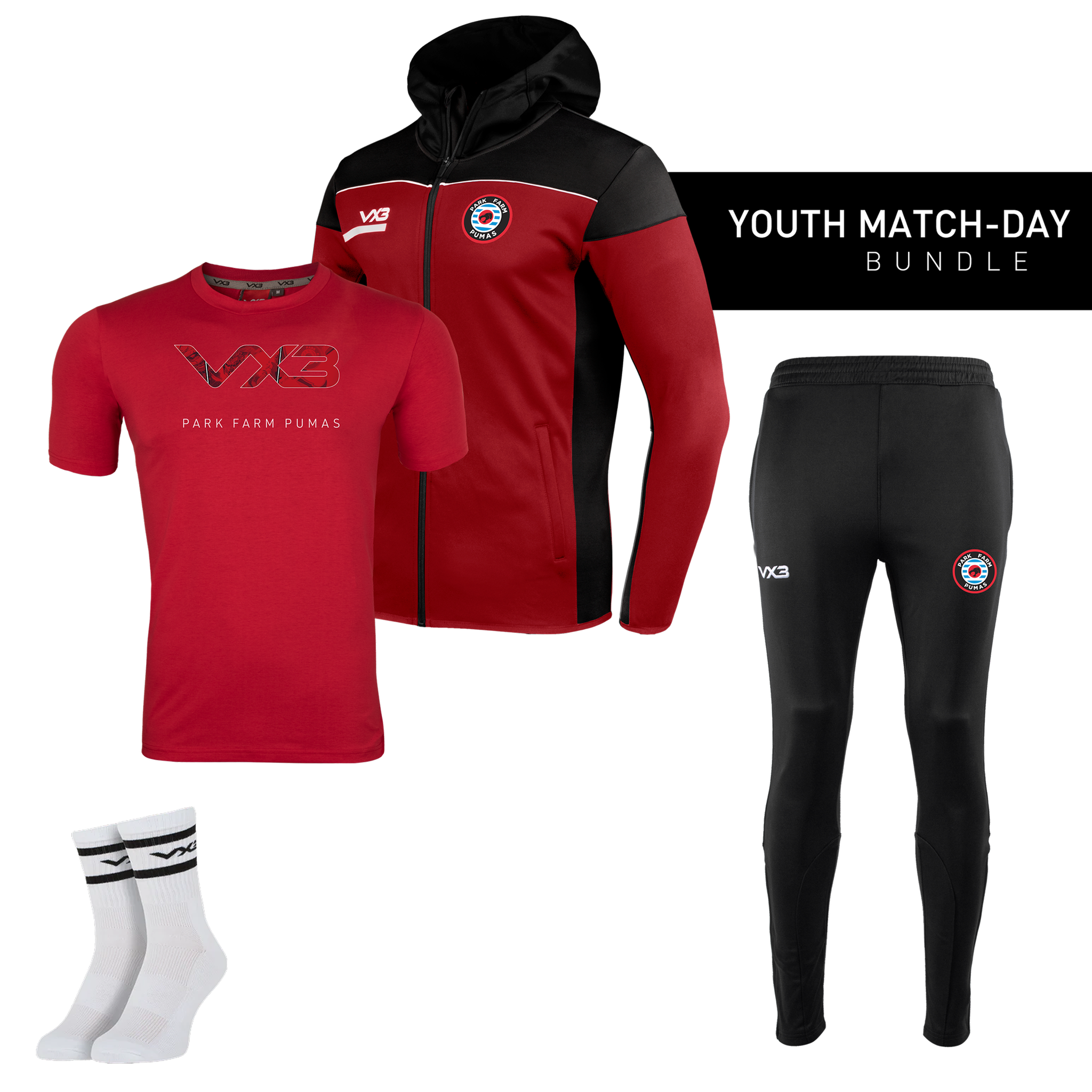 Park Farm Pumas FC Youth Match-Day Bundle