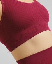 Spira Seamless Bra and Legging Set Wine
