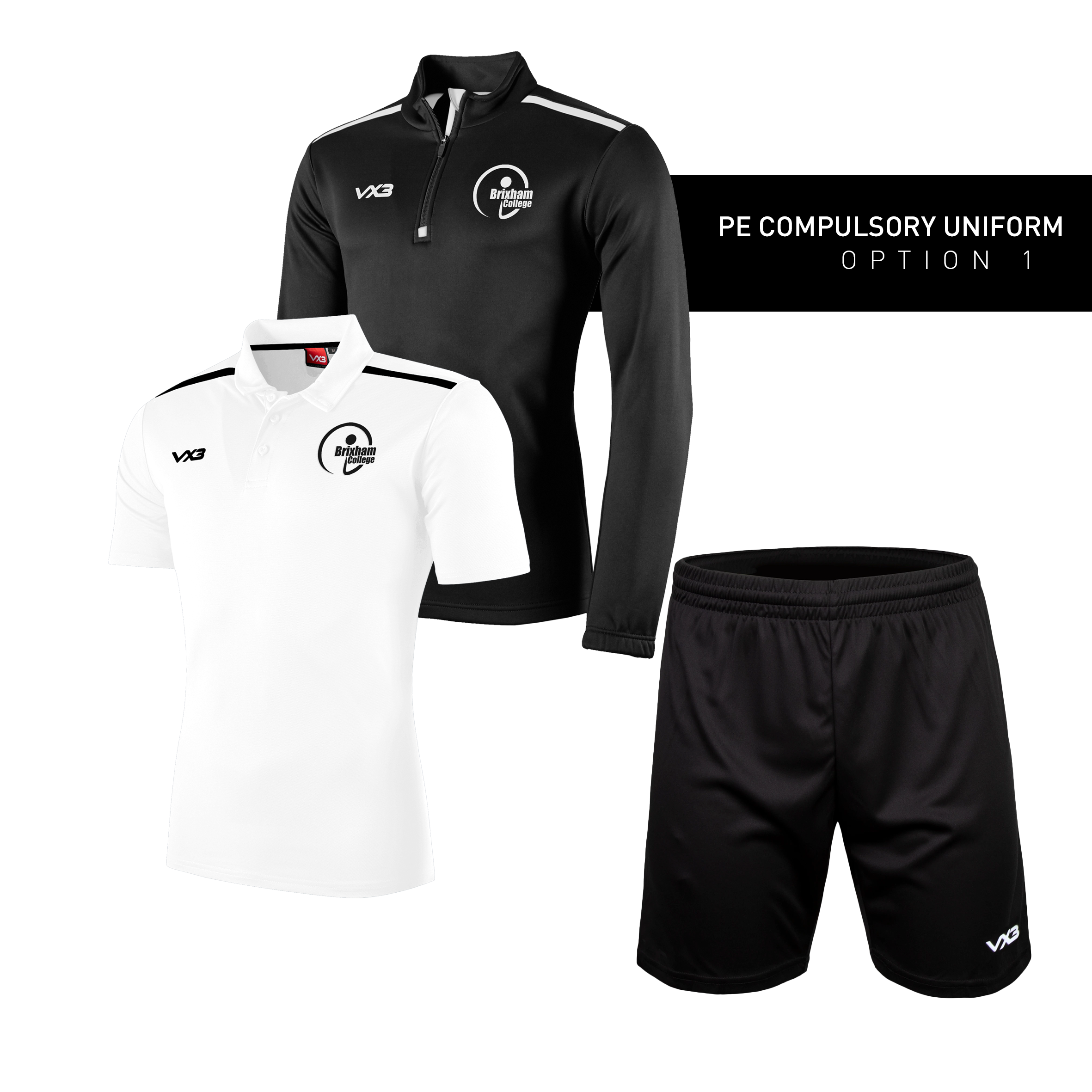 Brixham College PE Compulsory Uniform - Option 1 *YOUTH*