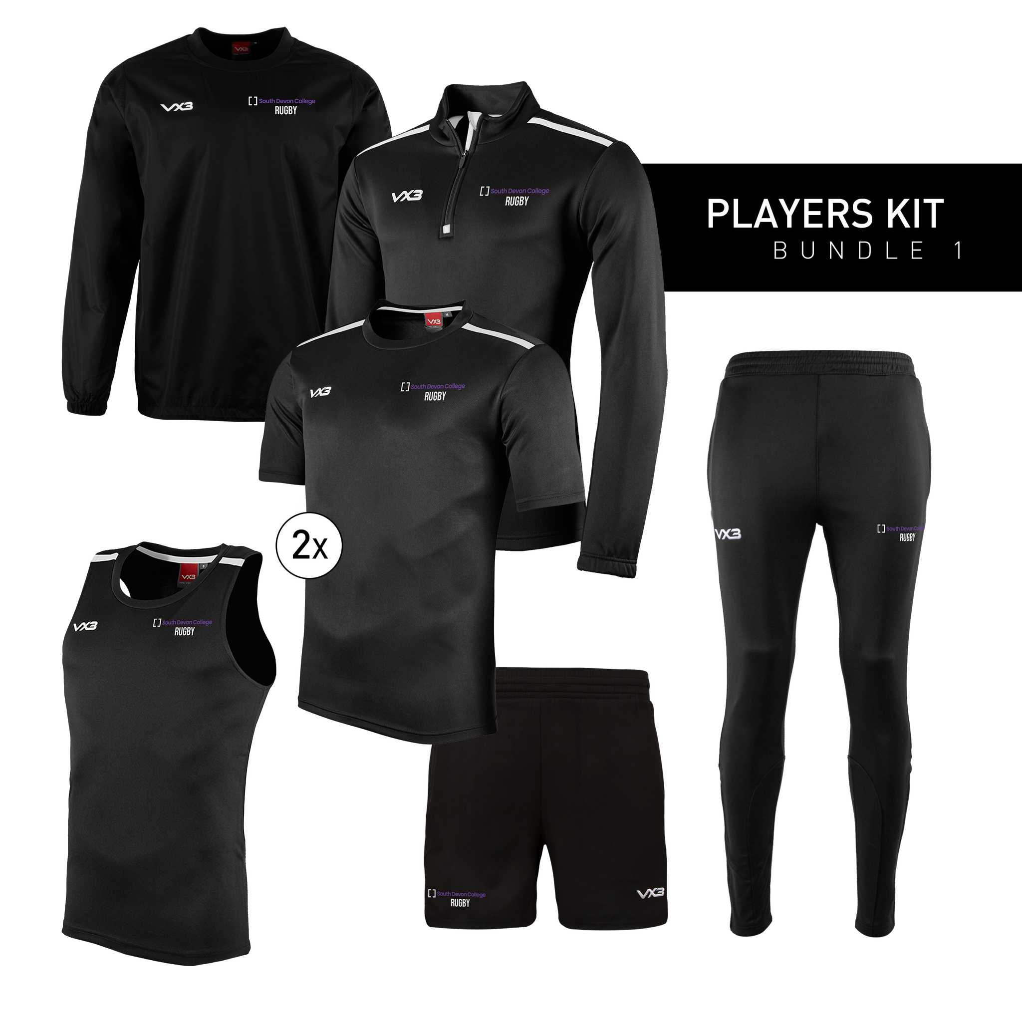 South Devon College - Rugby Programme Players Kit Bundle 1