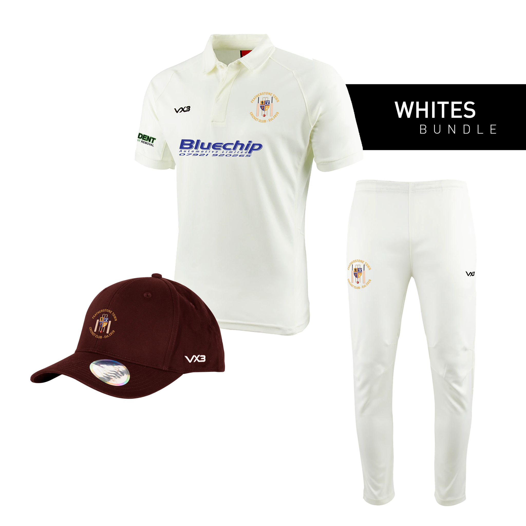 Featherstone Town Cricket Club Whites Bundle